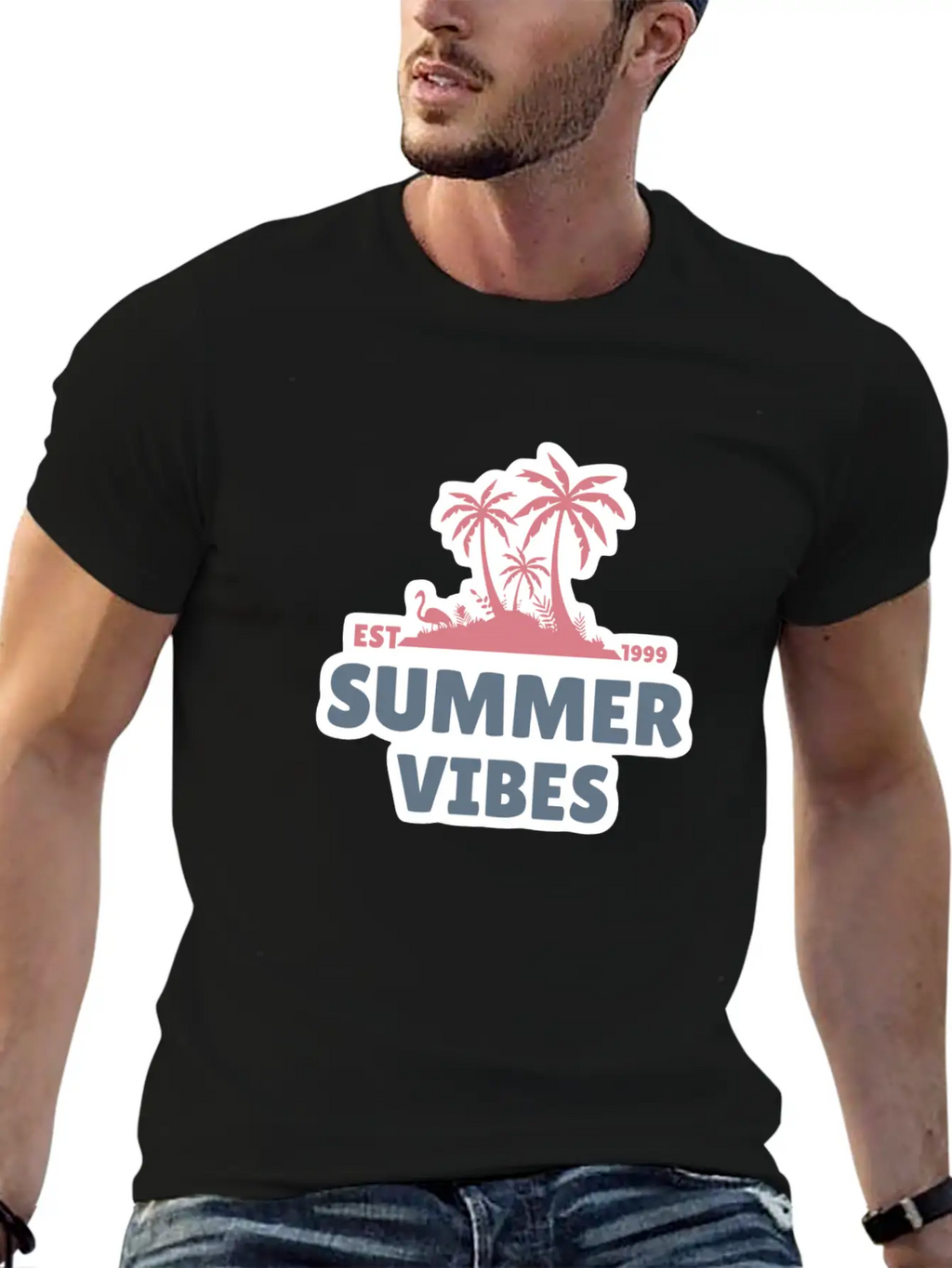 Summer Vibes Unisex Casual T-Shirt – Clean Design For Daily Comfort