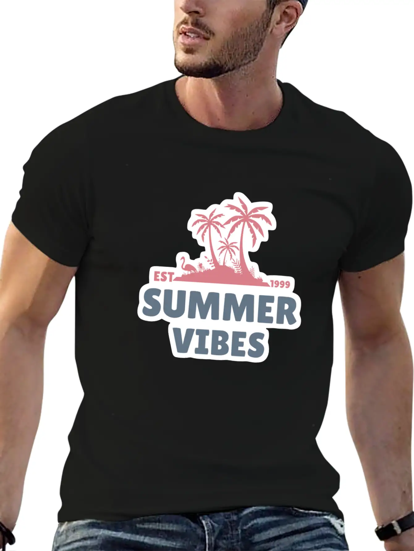 Summer Vibes Unisex Casual T-Shirt – Clean Design For Daily Comfort