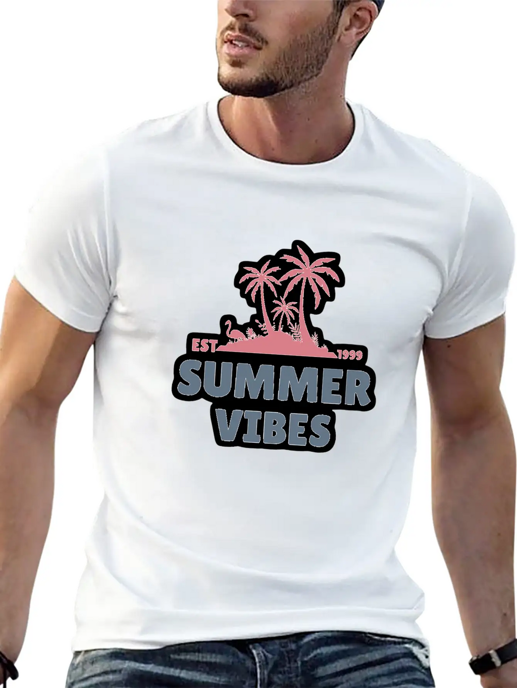 Summer Vibes Unisex Casual T-Shirt – Clean Design For Daily Comfort