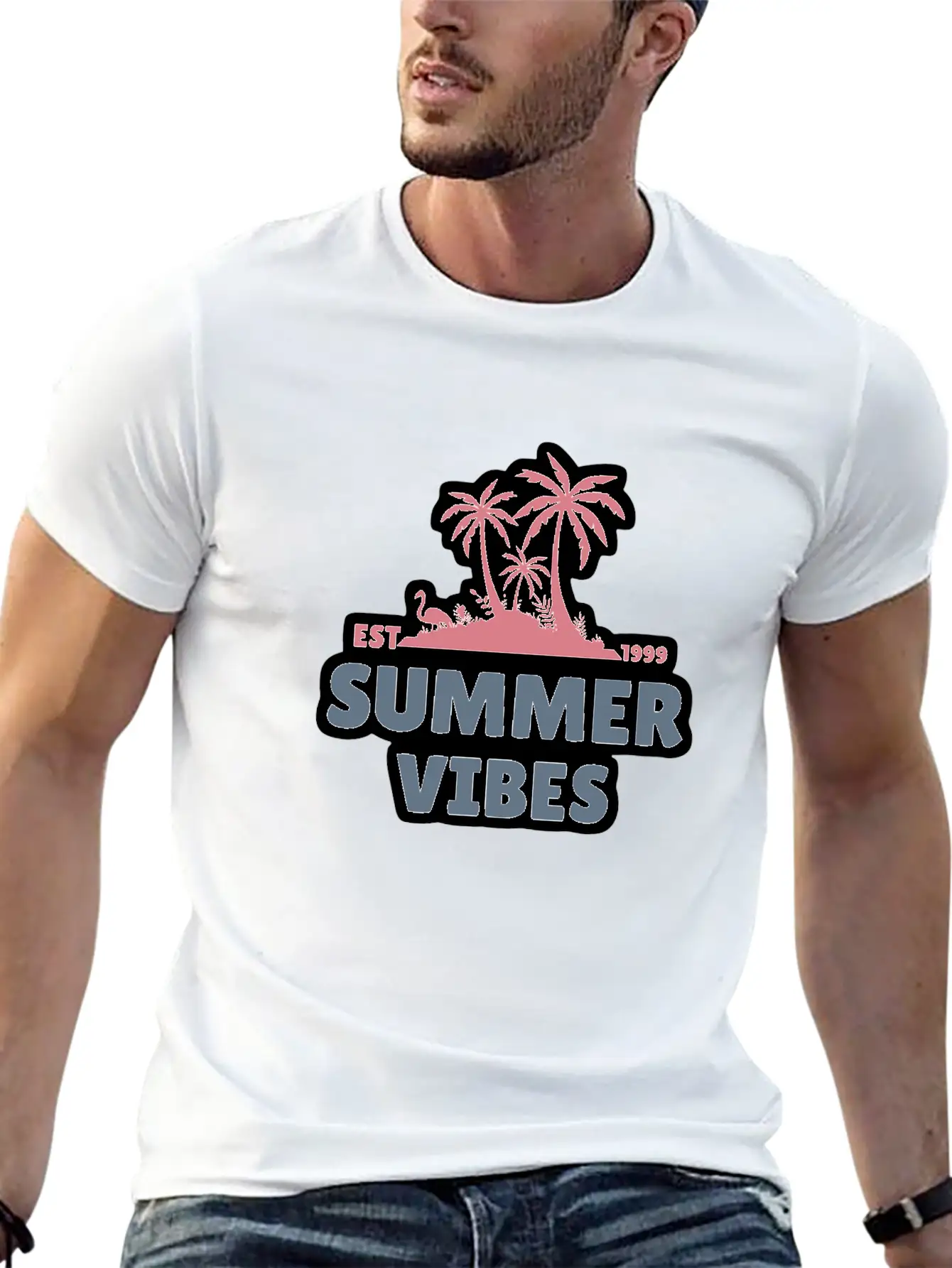 Summer Vibes Unisex Casual T-Shirt – Clean Design For Daily Comfort