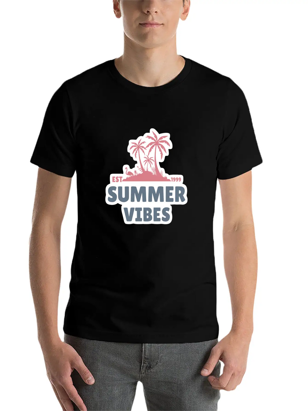Summer Vibes Unisex Casual T-Shirt – Clean Design For Daily Comfort