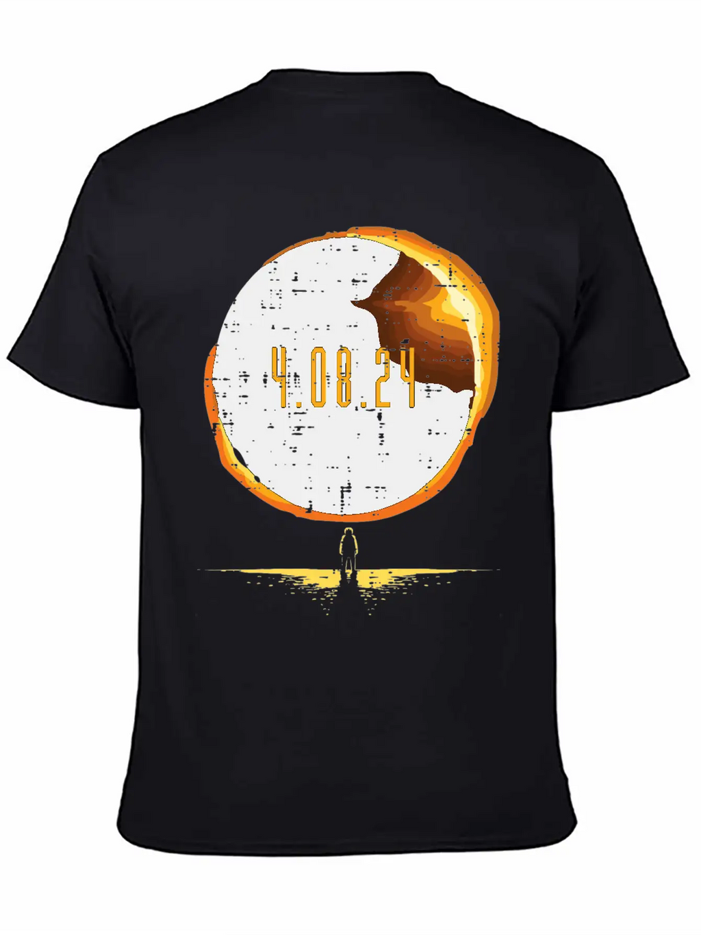 Sun Total Solar Eclipse 2024 Totality April 8 Unisex Casual T-Shirt – Clean Design For Daily Comfort