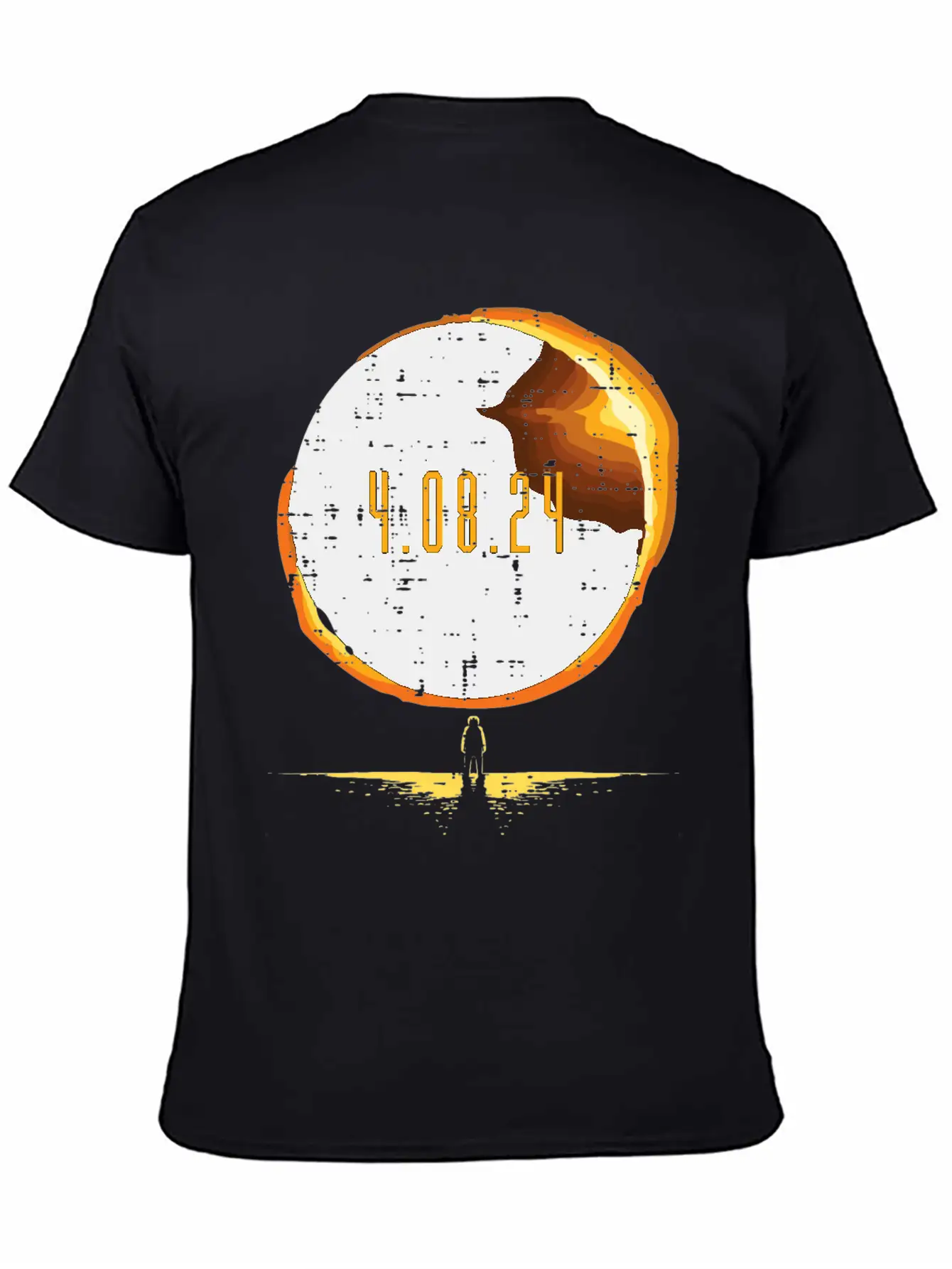Sun Total Solar Eclipse 2024 Totality April 8 Unisex Casual T-Shirt – Clean Design For Daily Comfort