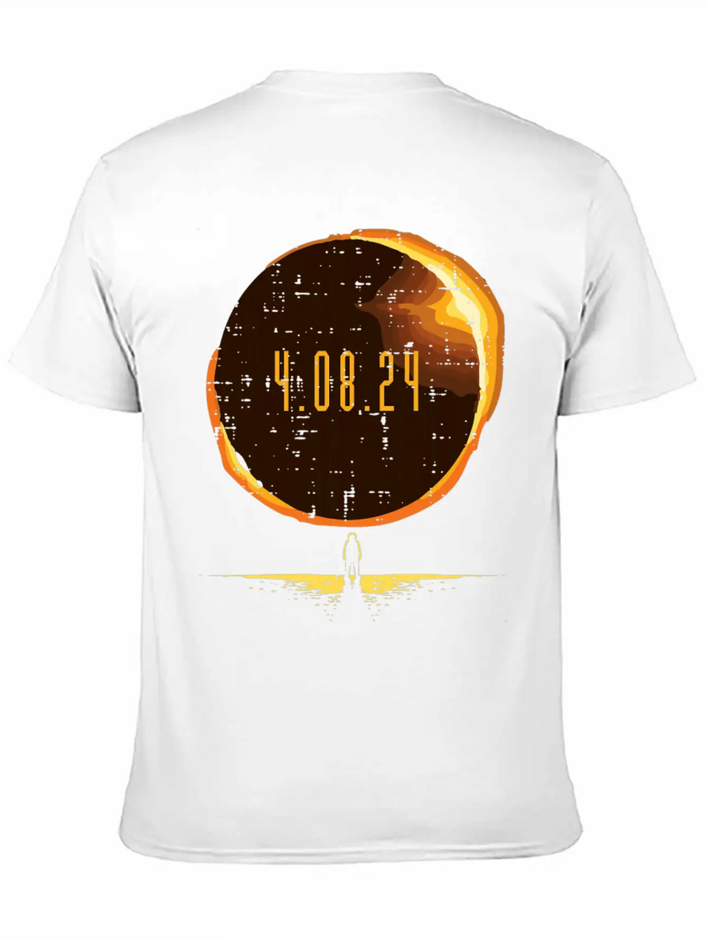 Sun Total Solar Eclipse 2024 Totality April 8 Unisex Casual T-Shirt – Clean Design For Daily Comfort