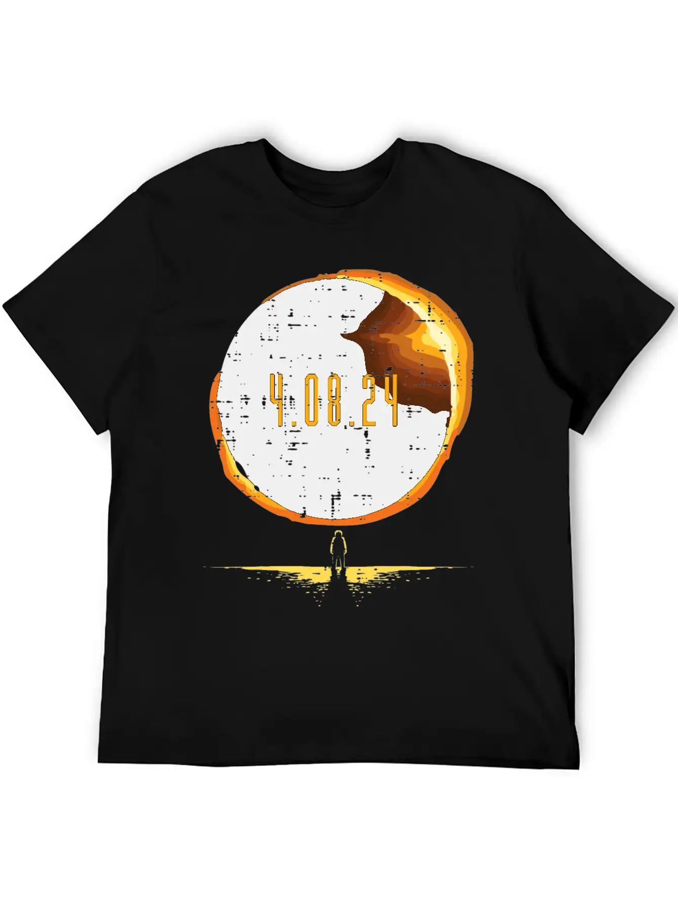 Sun Total Solar Eclipse 2024 Totality April 8 Unisex Casual T-Shirt – Clean Design For Daily Comfort