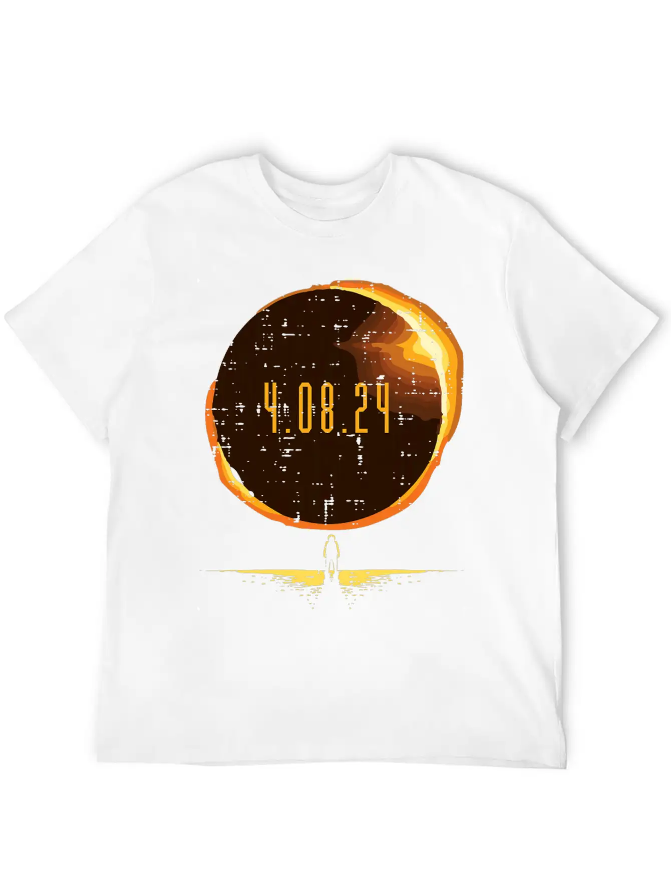 Sun Total Solar Eclipse 2024 Totality April 8 Unisex Casual T-Shirt – Clean Design For Daily Comfort