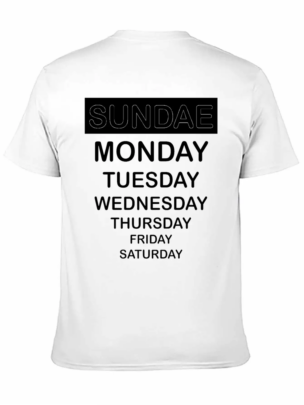 Sundae Classic Fit Graphic Tee For Daily Comfort – Unisex Cotton Shirt