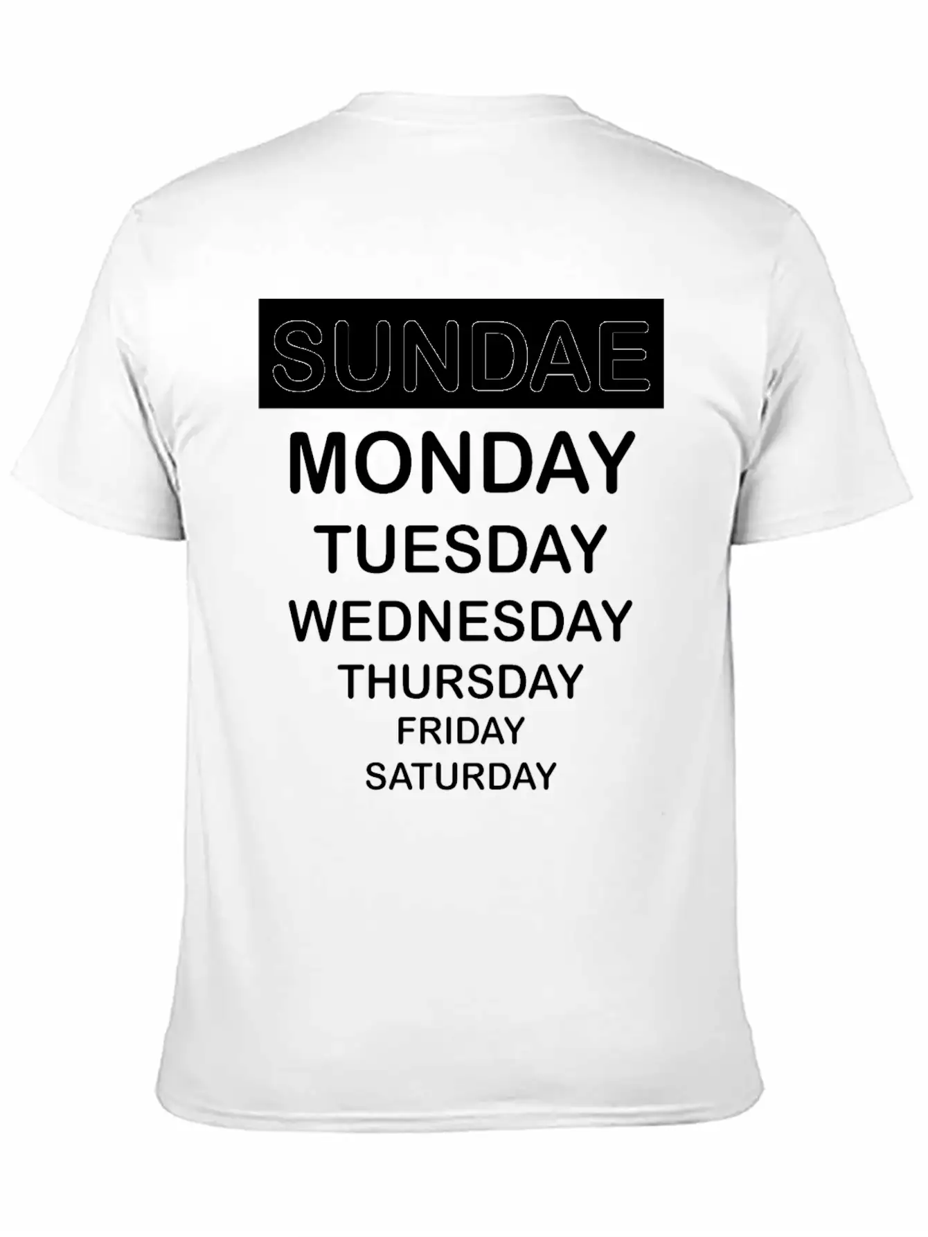 Sundae Classic Fit Graphic Tee For Daily Comfort – Unisex Cotton Shirt