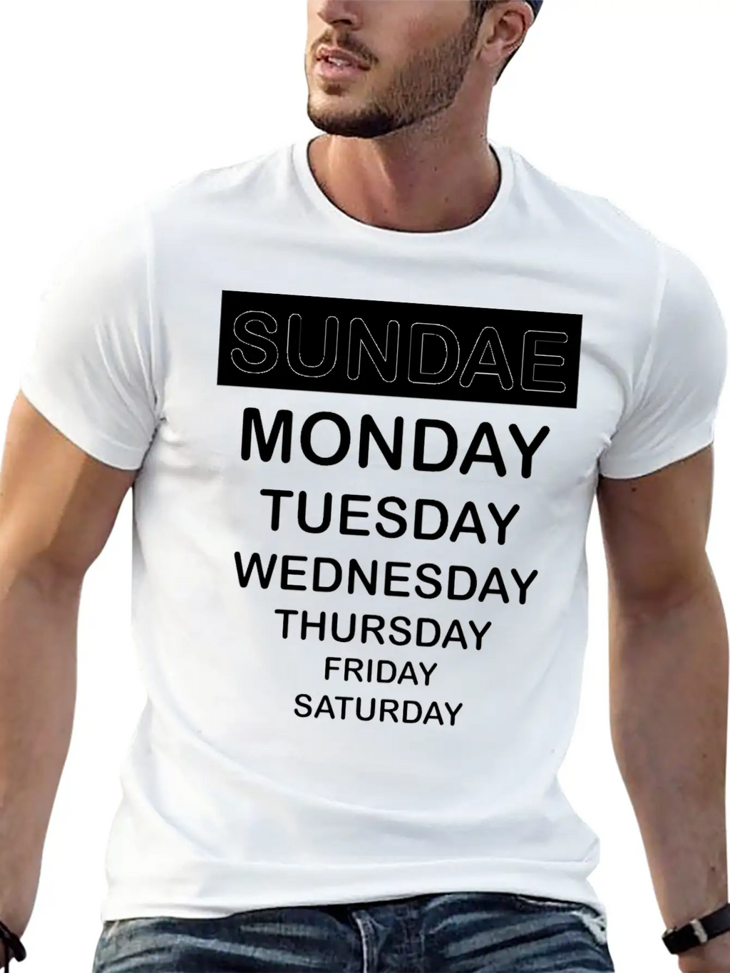 Sundae Classic Fit Graphic Tee For Daily Comfort – Unisex Cotton Shirt