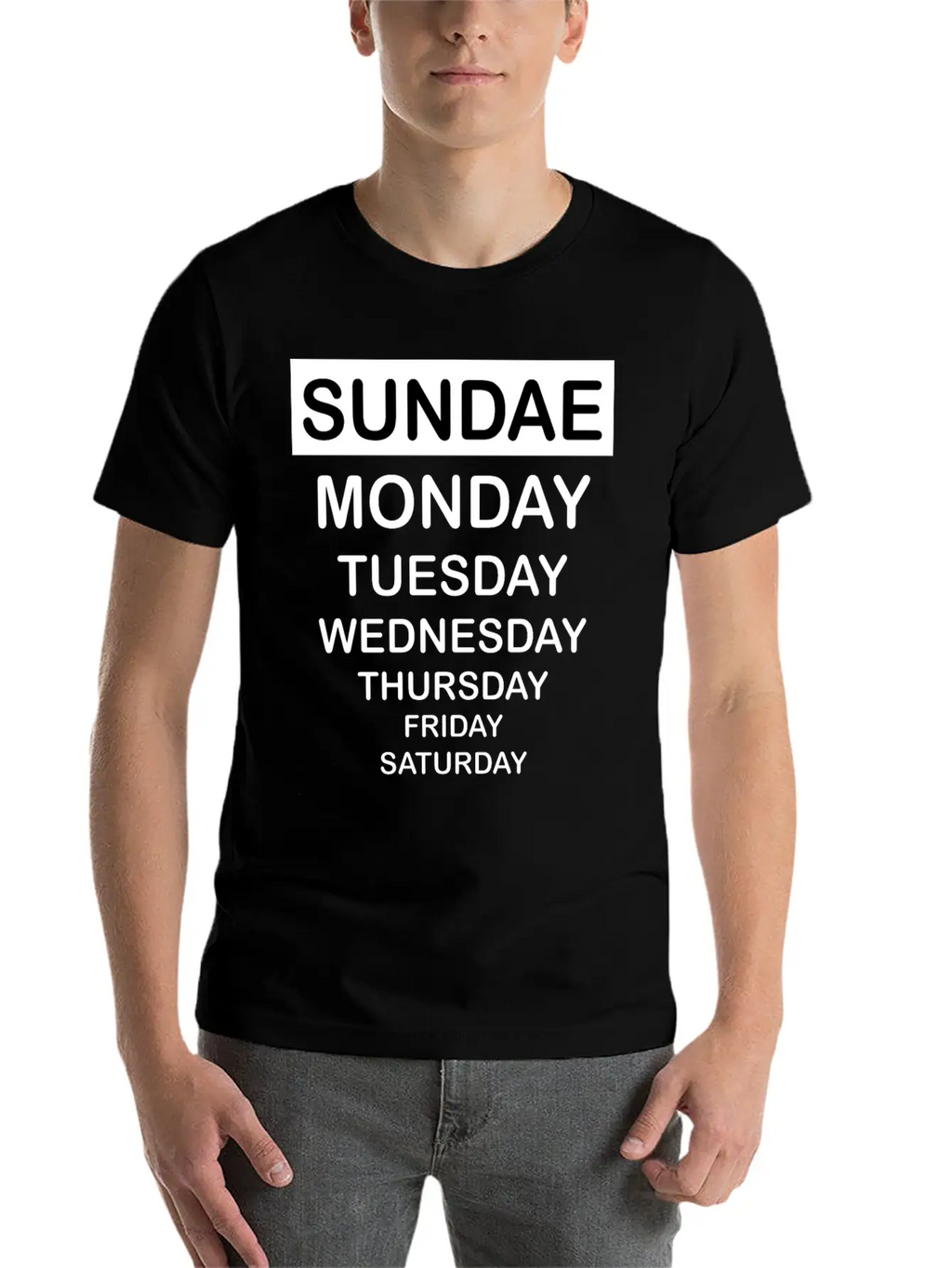 Sundae Classic Fit Graphic Tee For Daily Comfort – Unisex Cotton Shirt