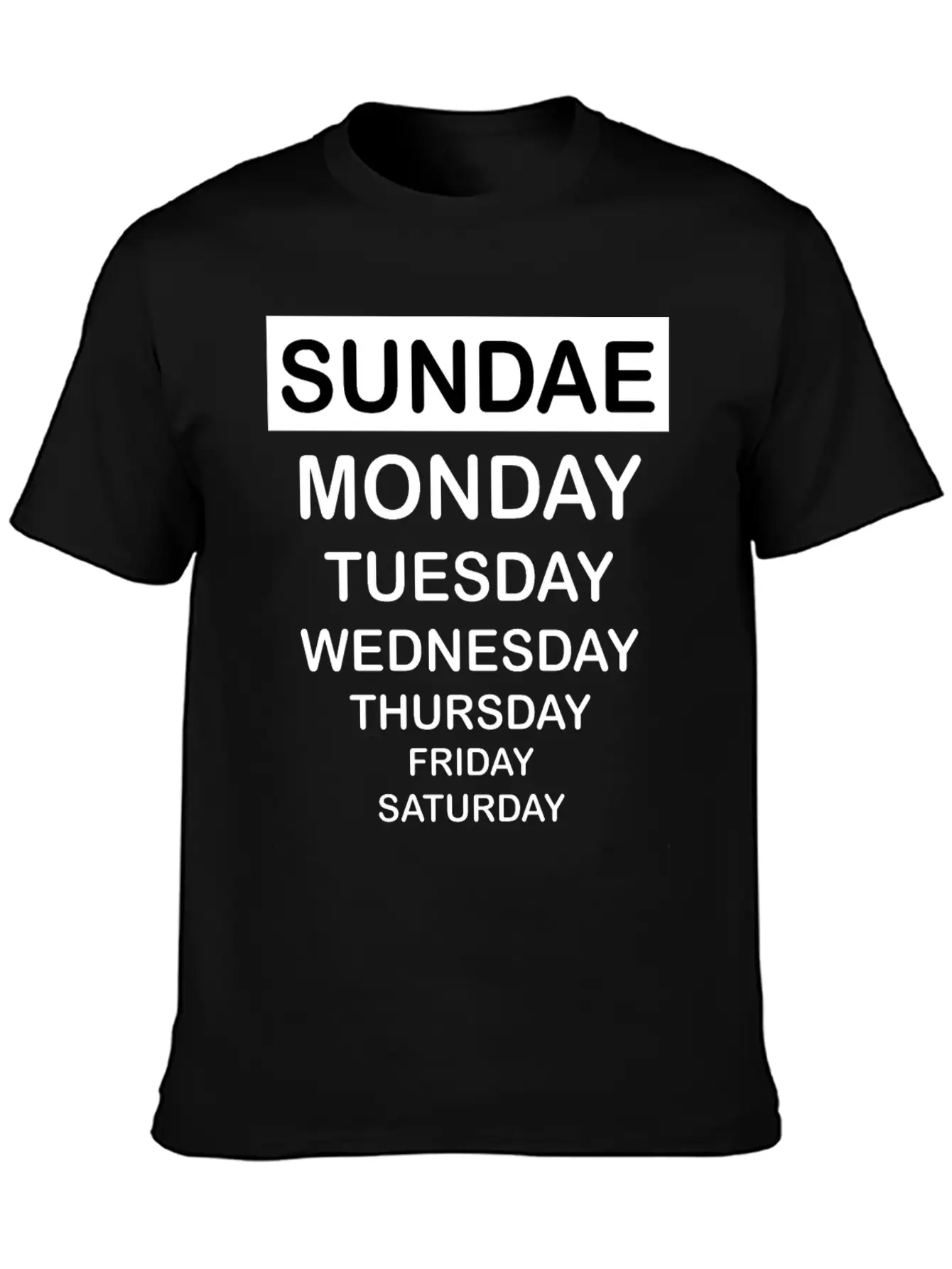 Sundae Classic Fit Graphic Tee For Daily Comfort – Unisex Cotton Shirt
