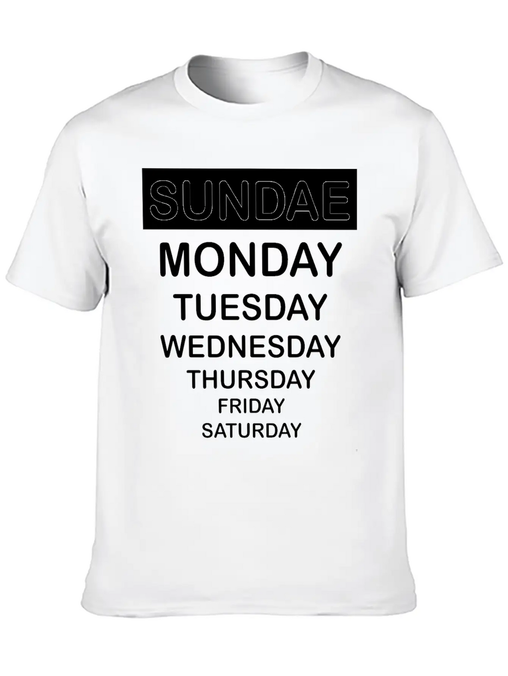 Sundae Classic Fit Graphic Tee For Daily Comfort – Unisex Cotton Shirt