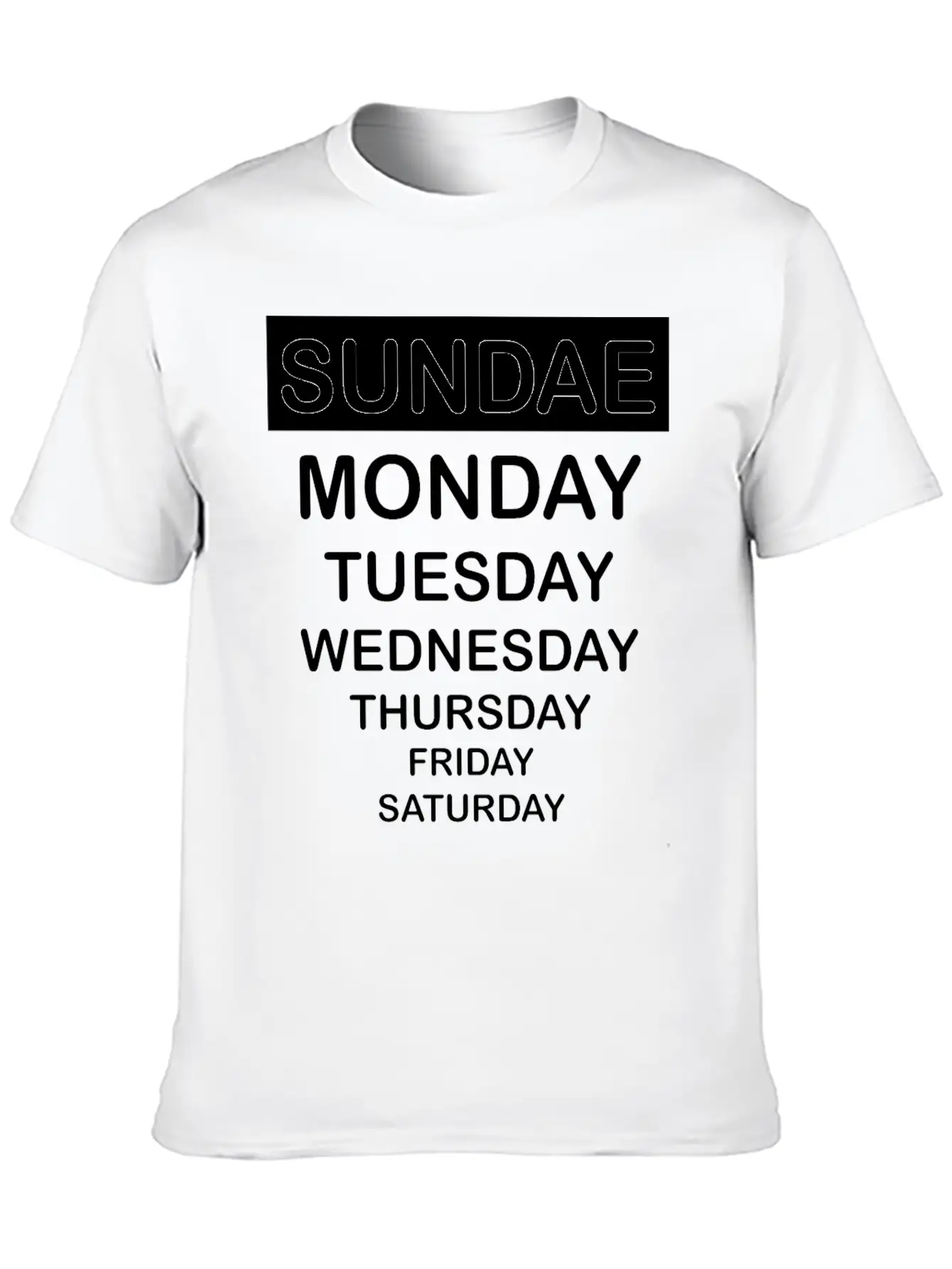 Sundae Classic Fit Graphic Tee For Daily Comfort – Unisex Cotton Shirt