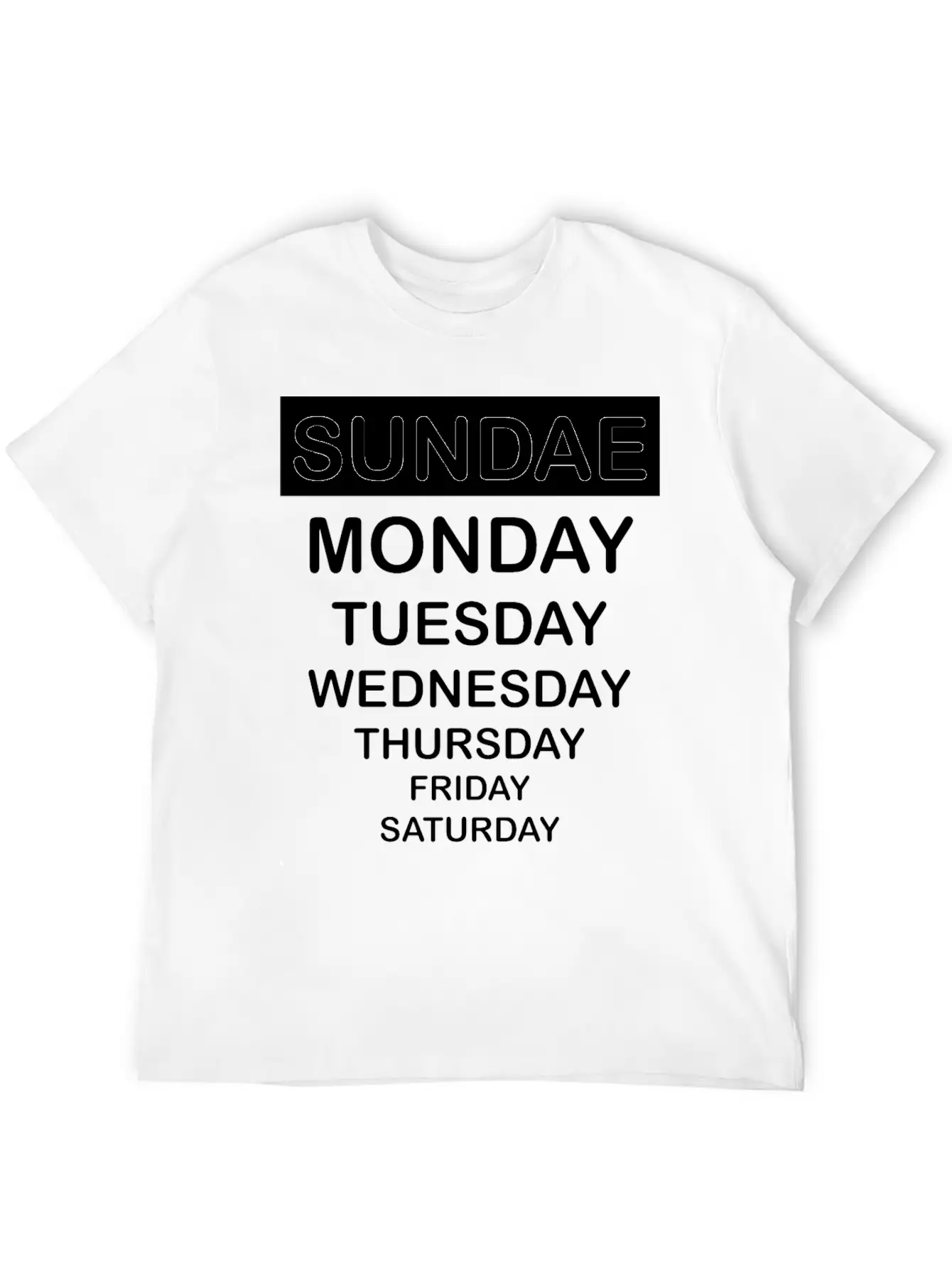 Sundae Classic Fit Graphic Tee For Daily Comfort – Unisex Cotton Shirt