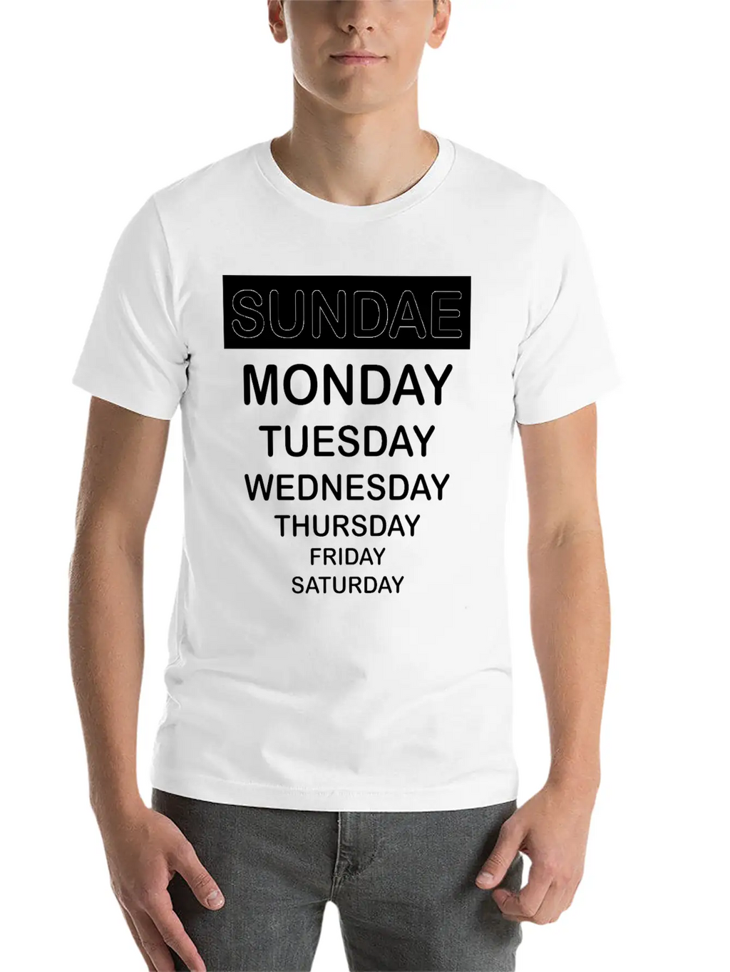 Sundae Classic Fit Graphic Tee For Daily Comfort – Unisex Cotton Shirt