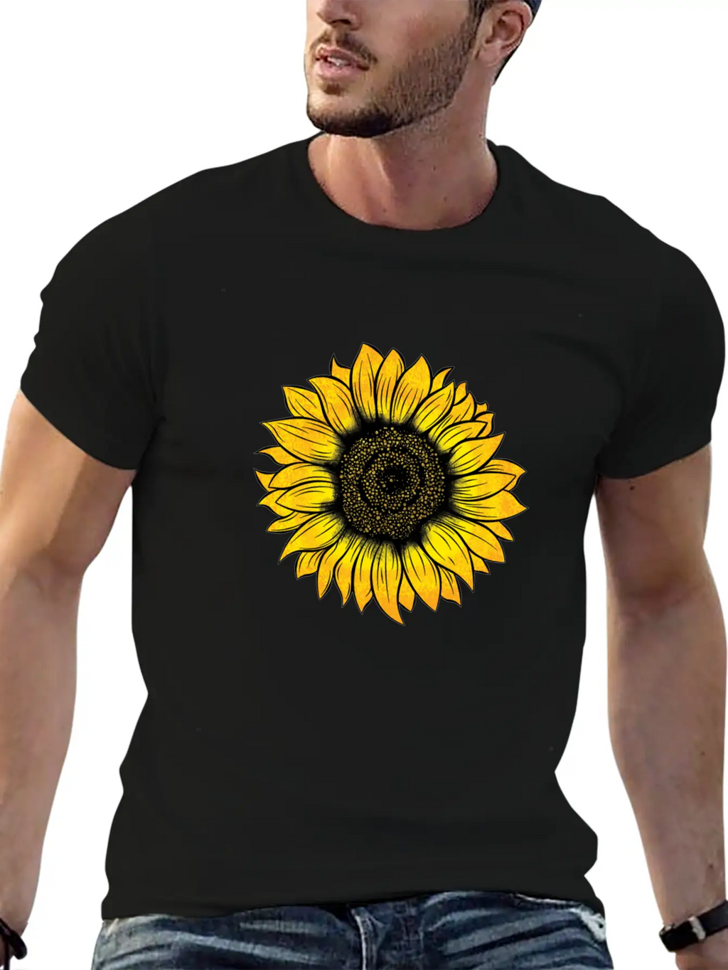 Sunflower Essential Cotton Tee For Daily Outfits – Unisex Style