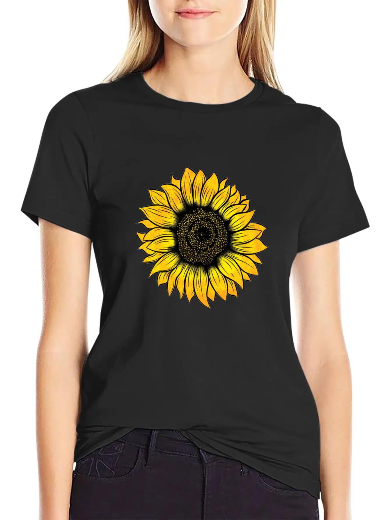 Sunflower Essential Cotton Tee For Daily Outfits – Unisex Style