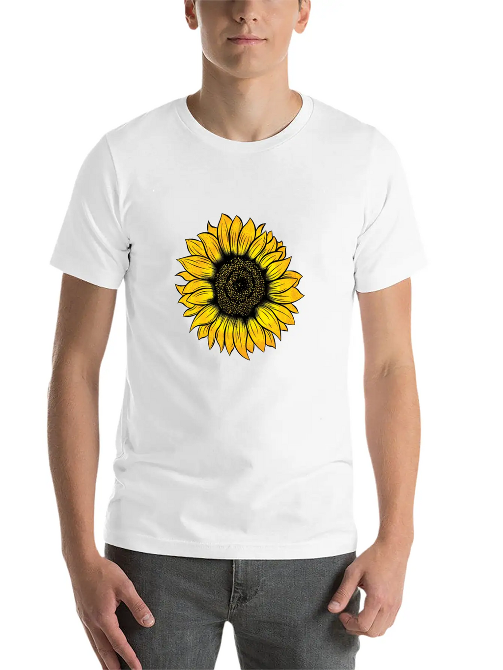 Sunflower Essential Cotton Tee For Daily Outfits – Unisex Style