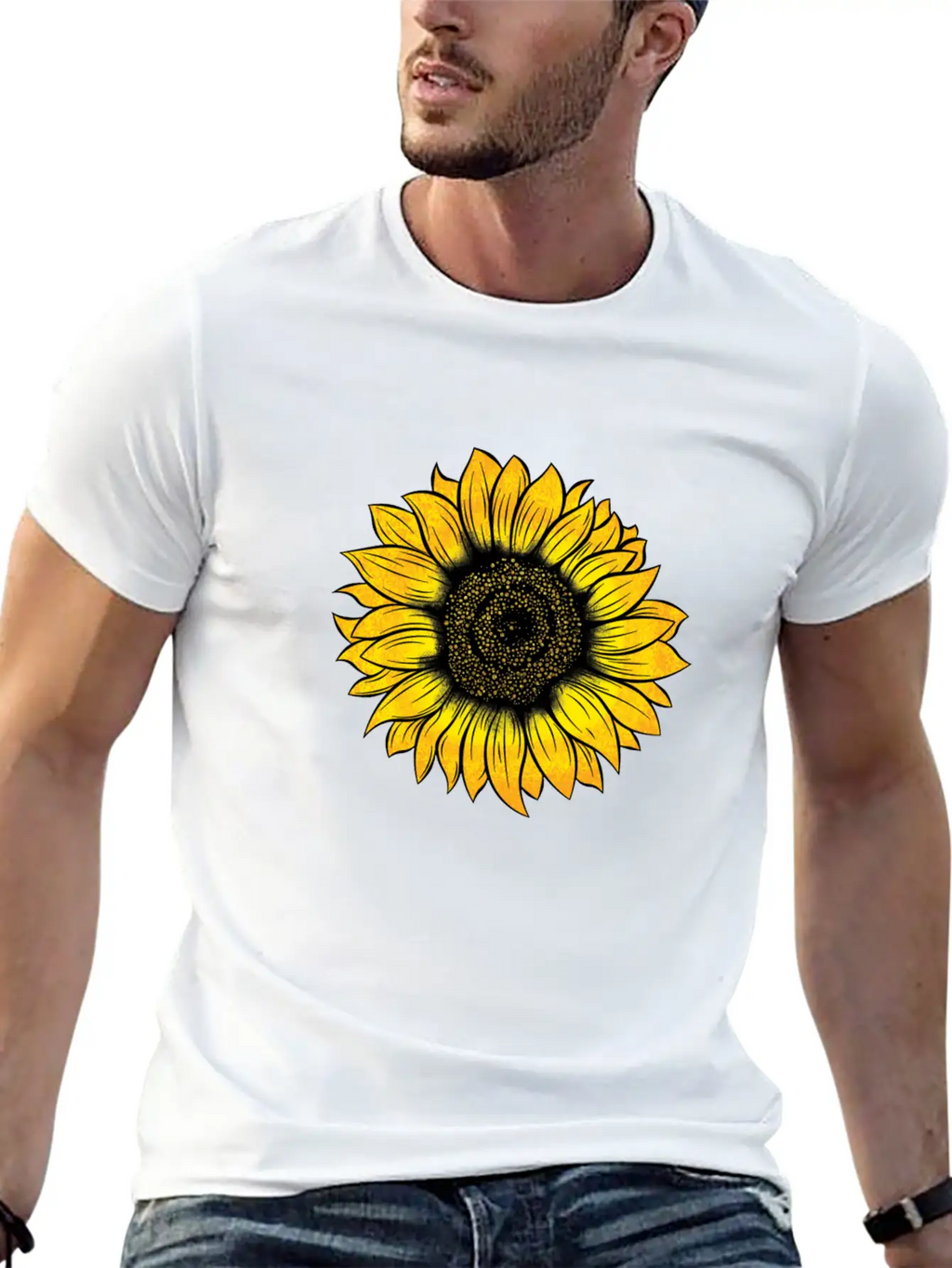 Sunflower Essential Cotton Tee For Daily Outfits – Unisex Style