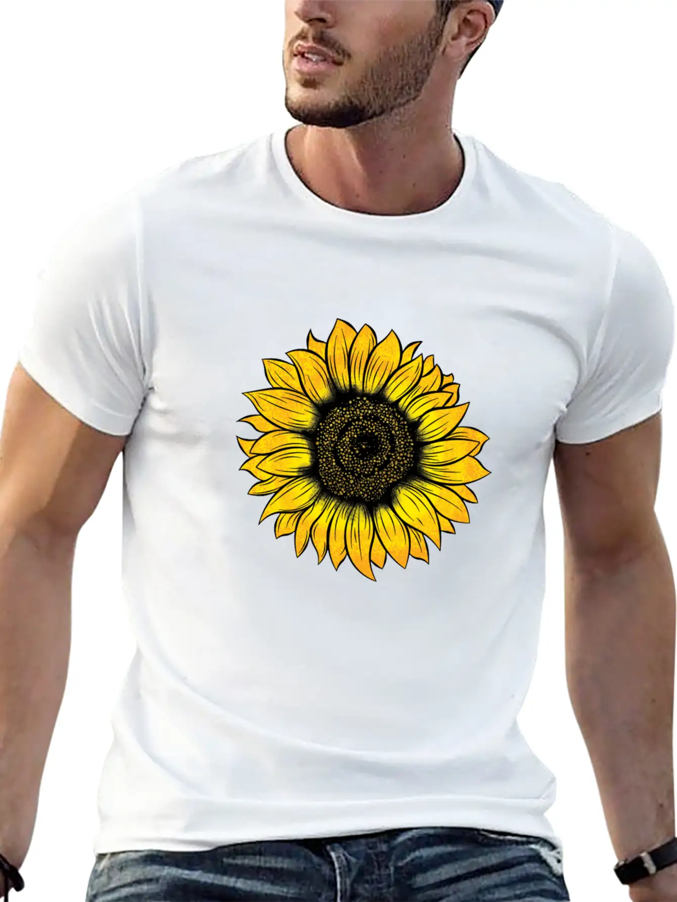 Sunflower Essential Cotton Tee For Daily Outfits – Unisex Style