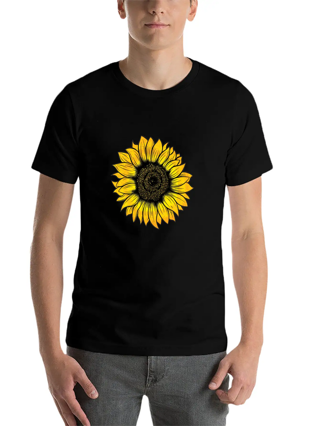 Sunflower Essential Cotton Tee For Daily Outfits – Unisex Style