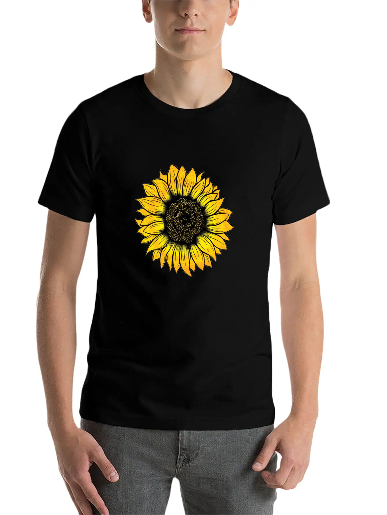 Sunflower Essential Cotton Tee For Daily Outfits – Unisex Style
