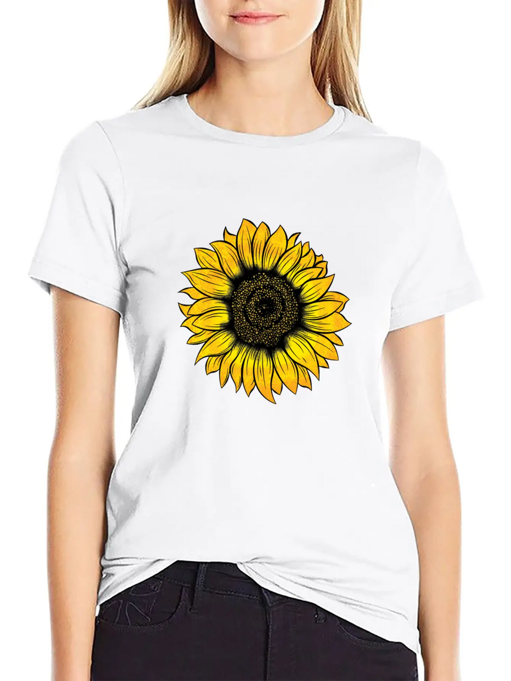 Sunflower Essential Cotton Tee For Daily Outfits – Unisex Style