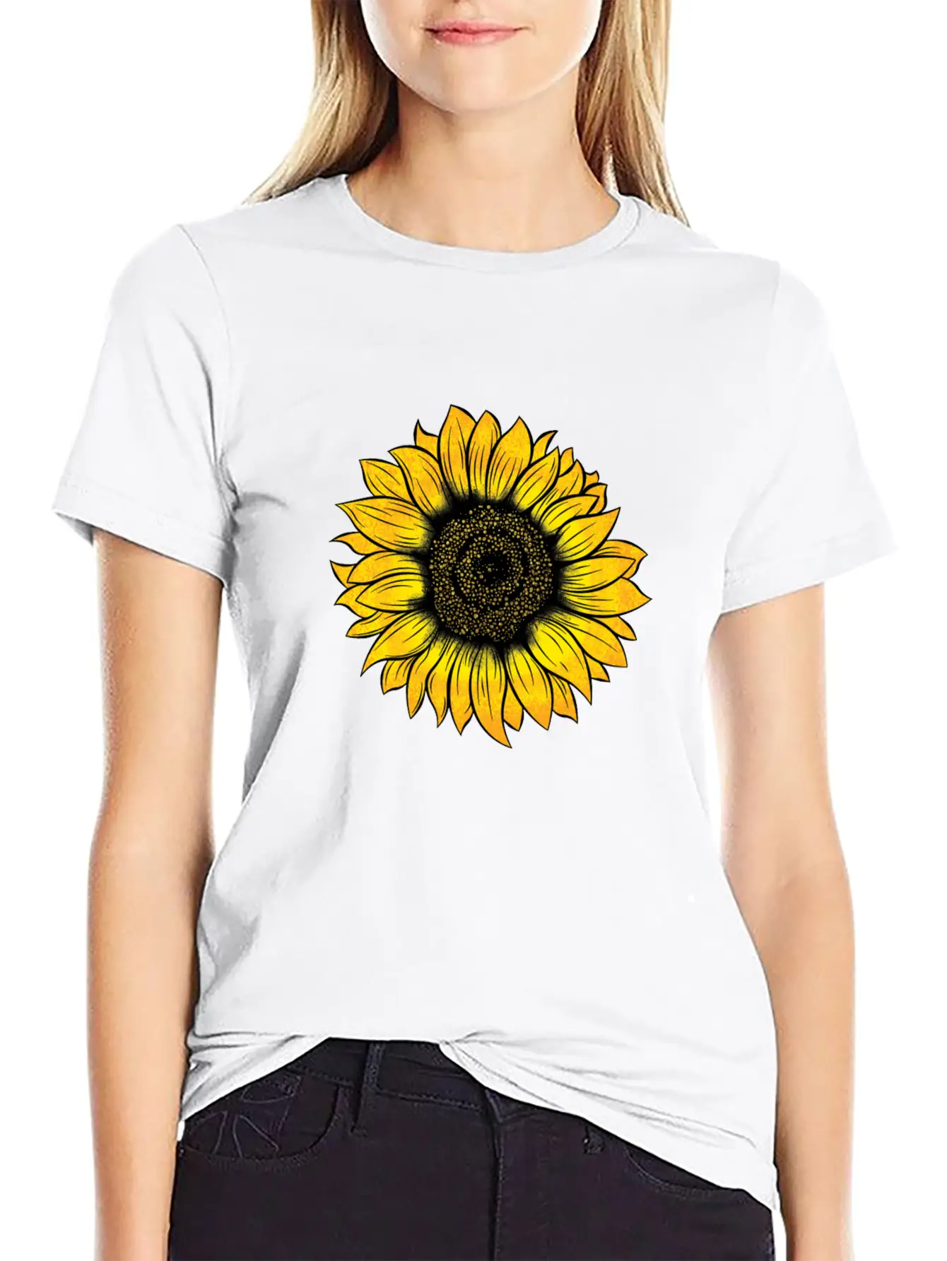 Sunflower Essential Cotton Tee For Daily Outfits – Unisex Style