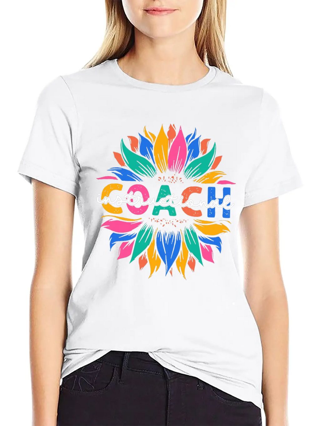 Sunflower Instructional Coach Unisex Casual T-Shirt – Clean Design For Daily Comfort
