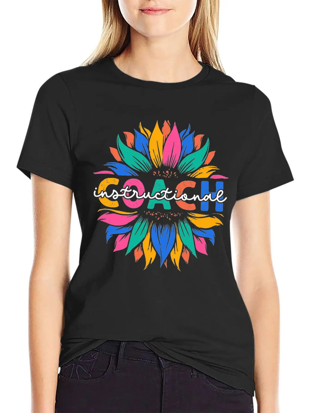 Sunflower Instructional Coach Unisex Casual T-Shirt – Clean Design For Daily Comfort