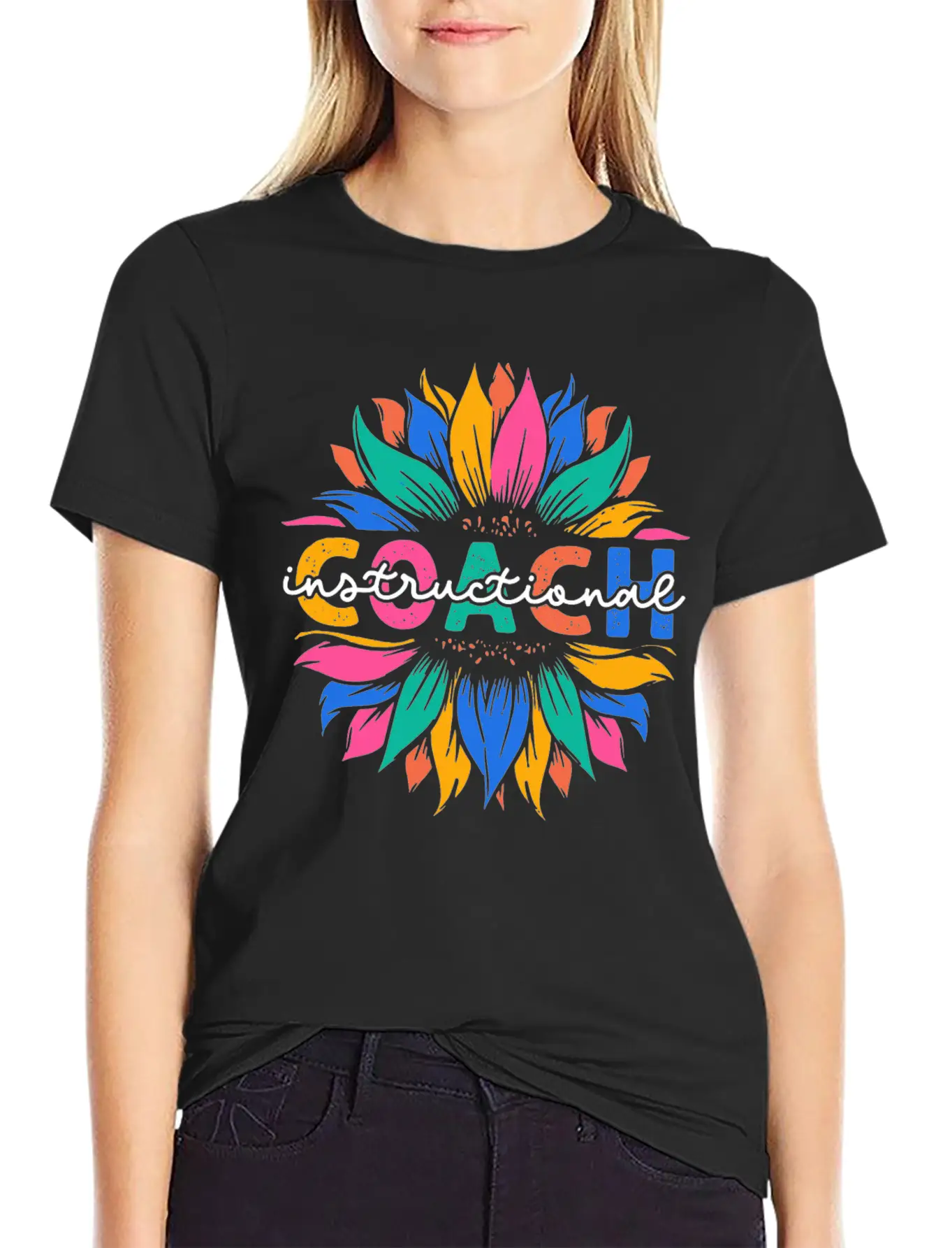 Sunflower Instructional Coach Unisex Casual T-Shirt – Clean Design For Daily Comfort