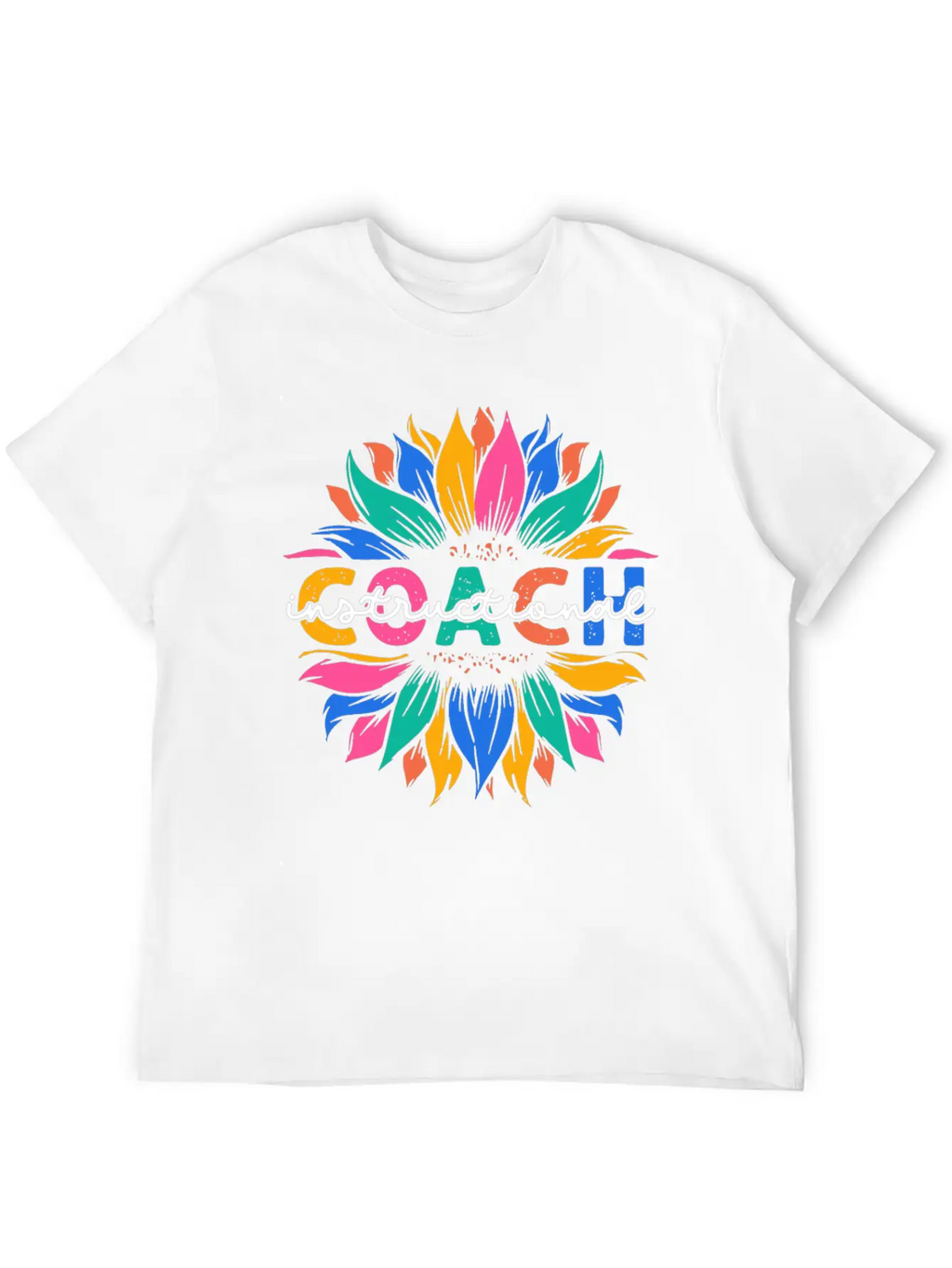 Sunflower Instructional Coach Unisex Casual T-Shirt – Clean Design For Daily Comfort