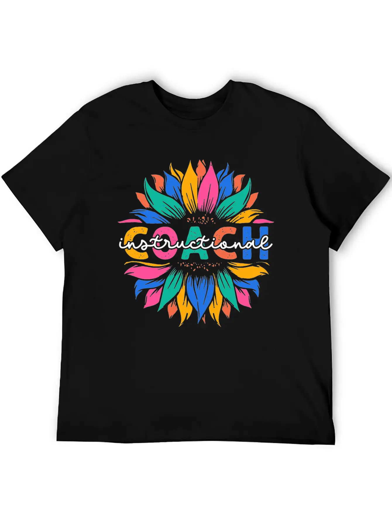 Sunflower Instructional Coach Unisex Casual T-Shirt – Clean Design For Daily Comfort