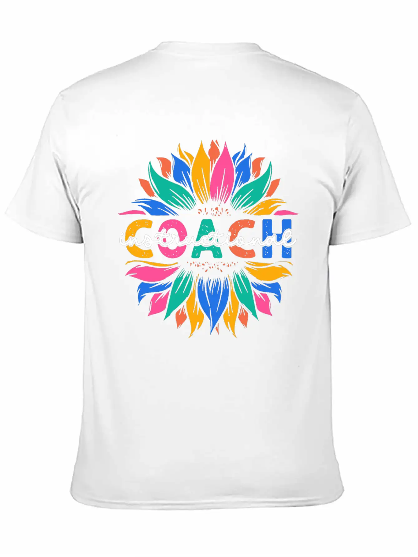 Sunflower Instructional Coach Unisex Casual T-Shirt – Clean Design For Daily Comfort