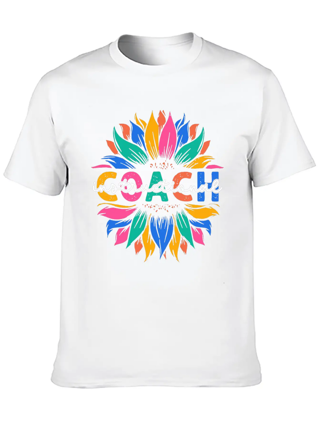 Sunflower Instructional Coach Unisex Casual T-Shirt – Clean Design For Daily Comfort