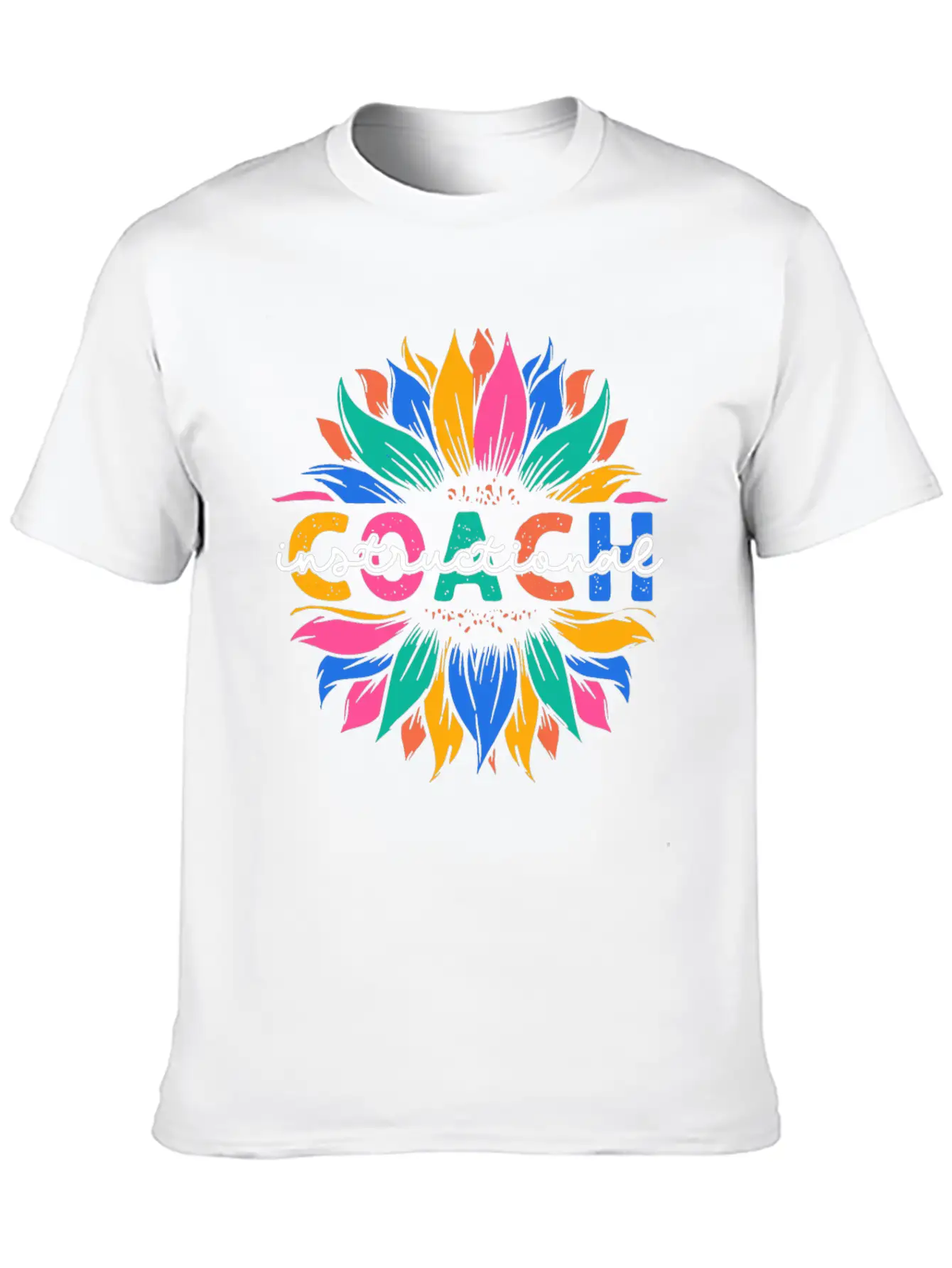 Sunflower Instructional Coach Unisex Casual T-Shirt – Clean Design For Daily Comfort