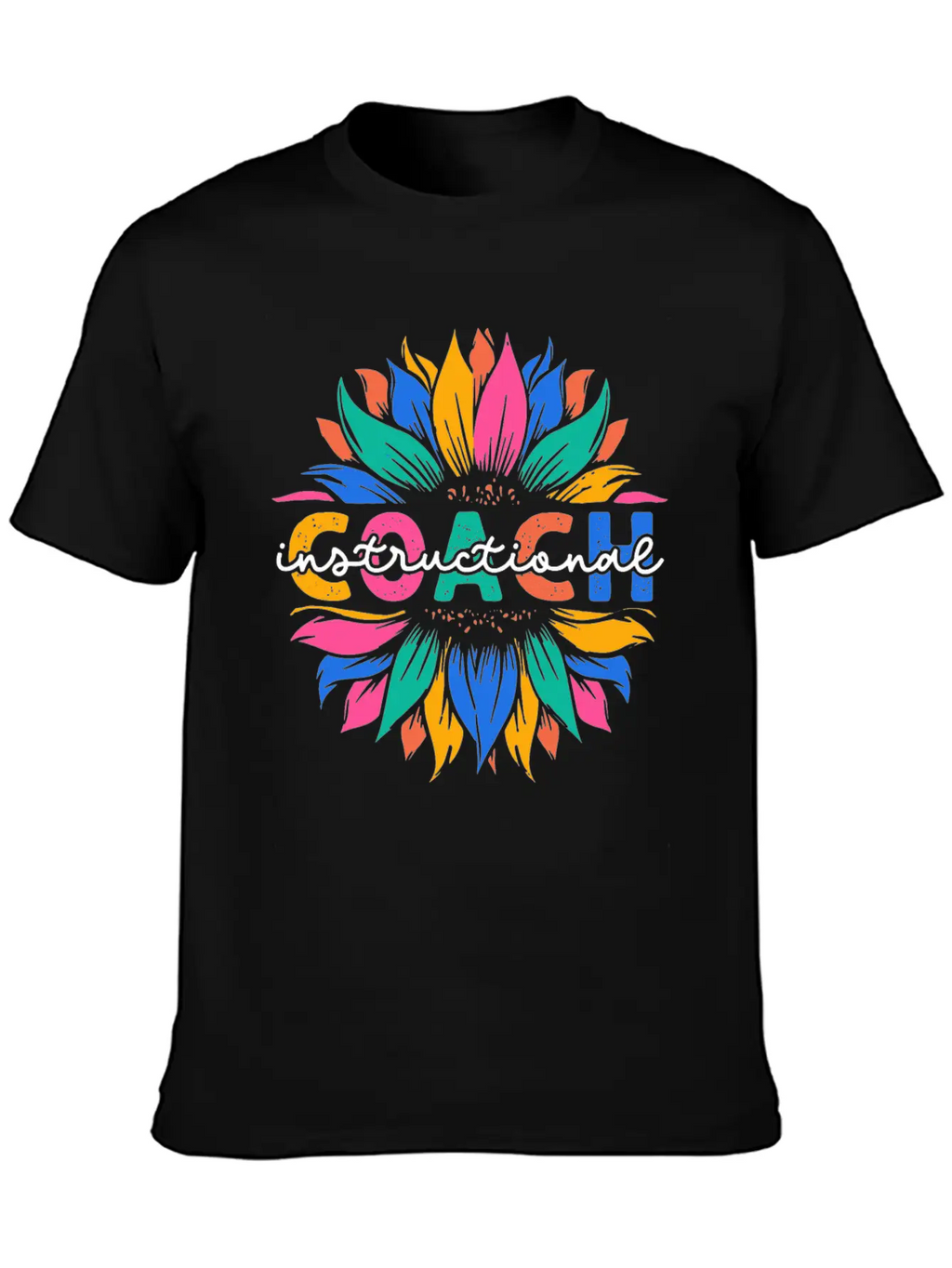Sunflower Instructional Coach Unisex Casual T-Shirt – Clean Design For Daily Comfort