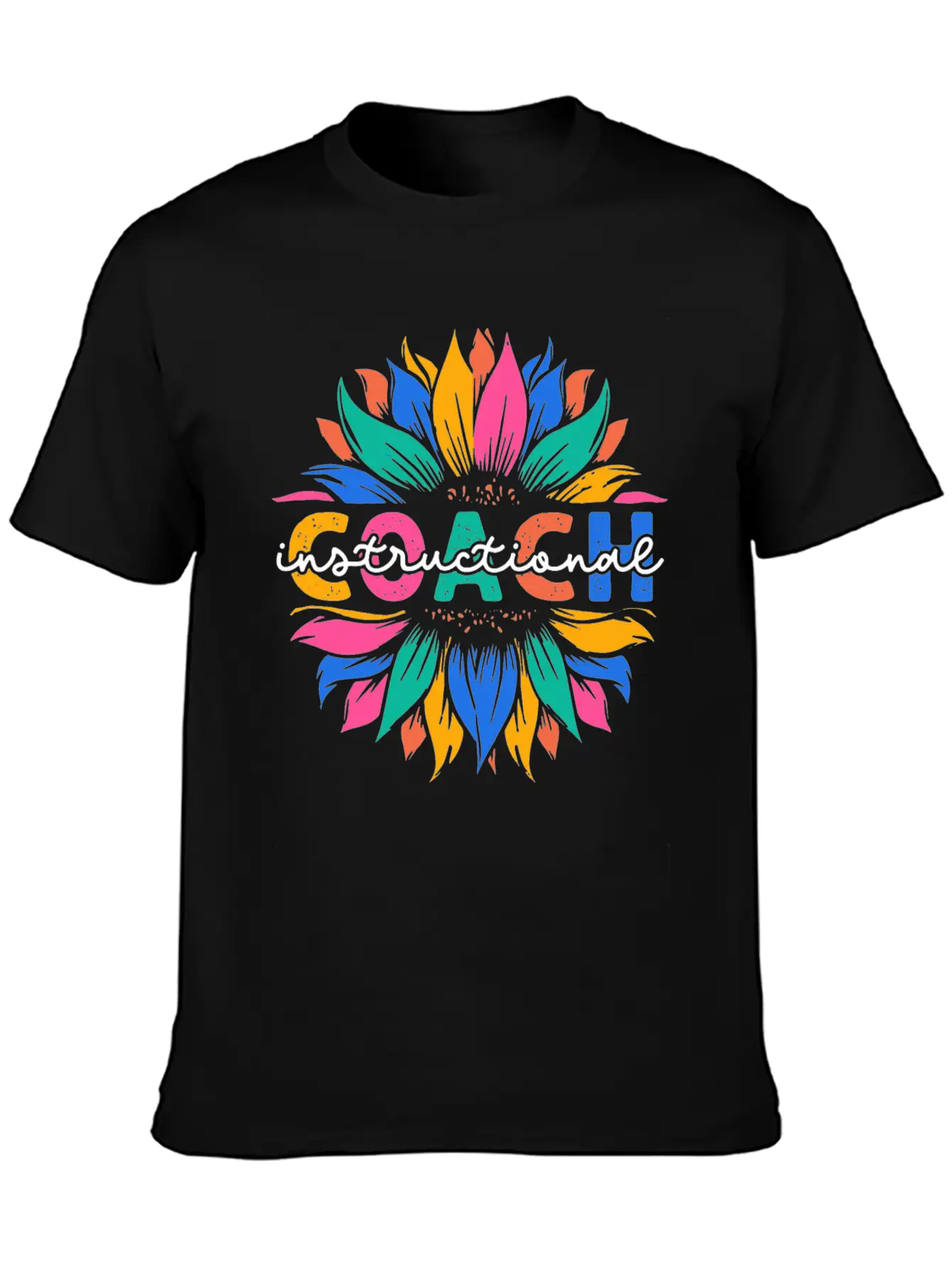 Sunflower Instructional Coach Unisex Casual T-Shirt – Clean Design For Daily Comfort