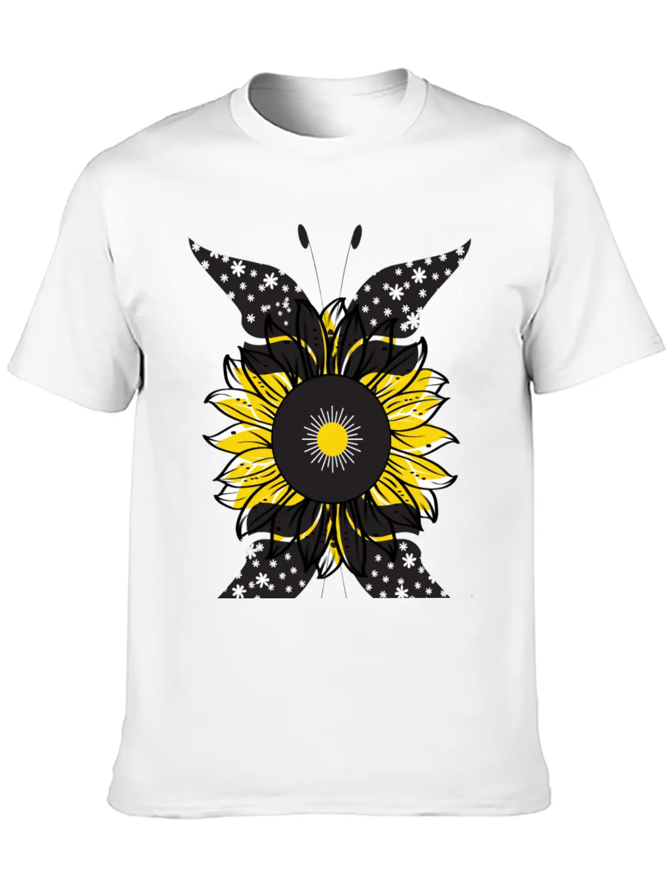 Sunflower Lovers Gift Stylish Everyday T-Shirt – Unisex Basic Cotton Tee