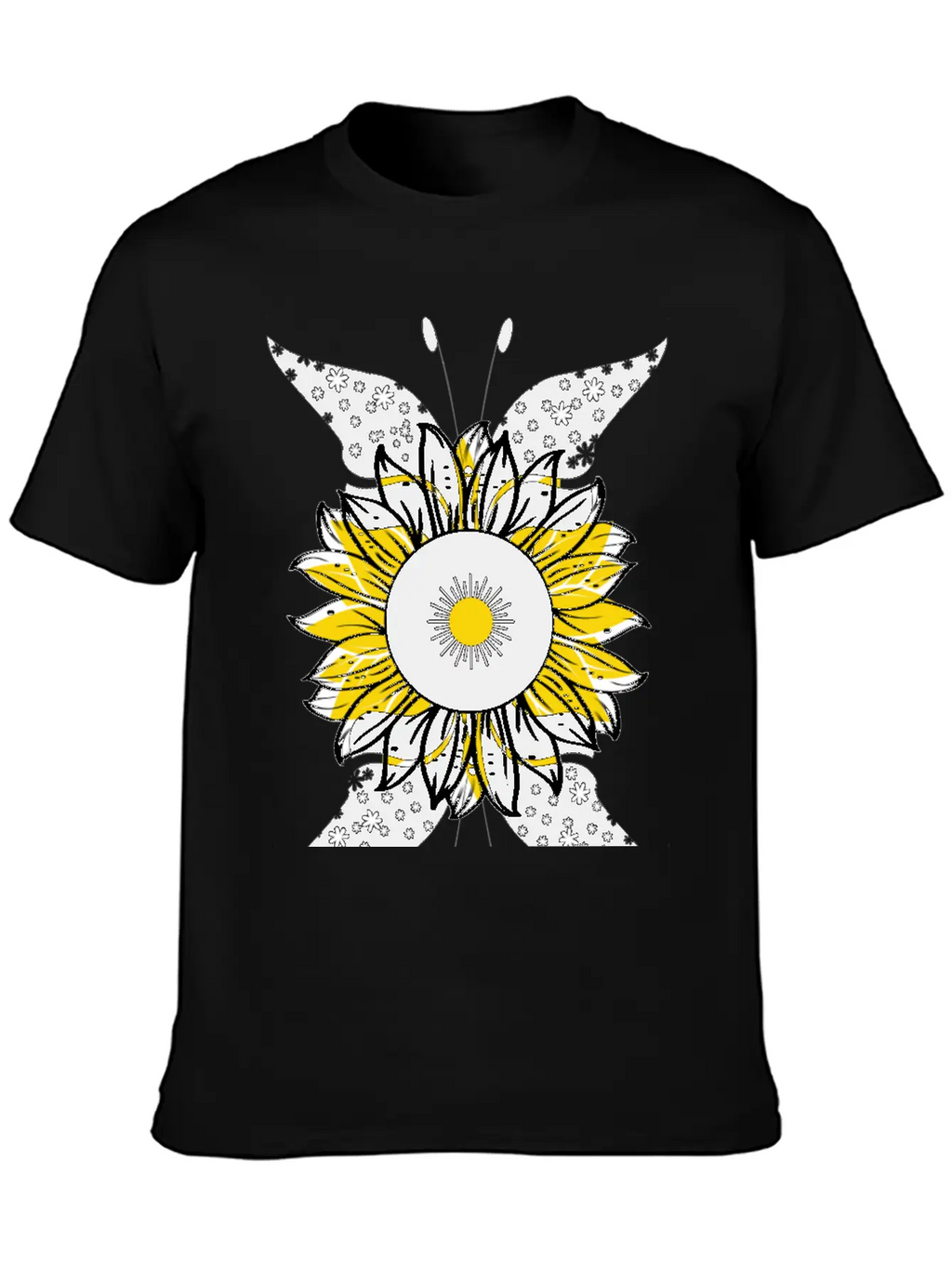 Sunflower Lovers Gift Stylish Everyday T-Shirt – Unisex Basic Cotton Tee