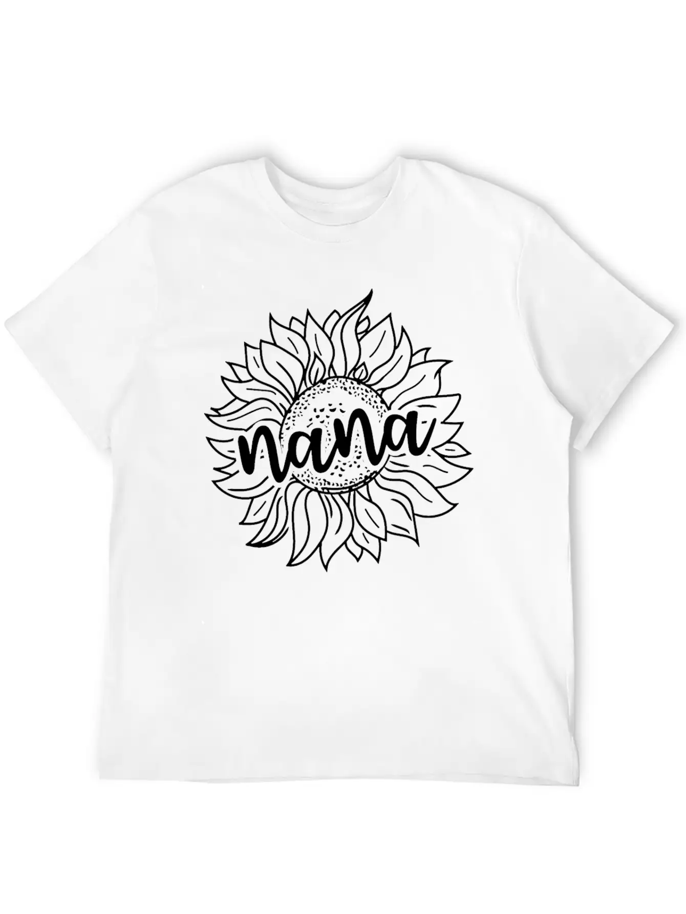 Sunflower Nana Stylish Everyday T-Shirt – Unisex Basic Cotton Tee