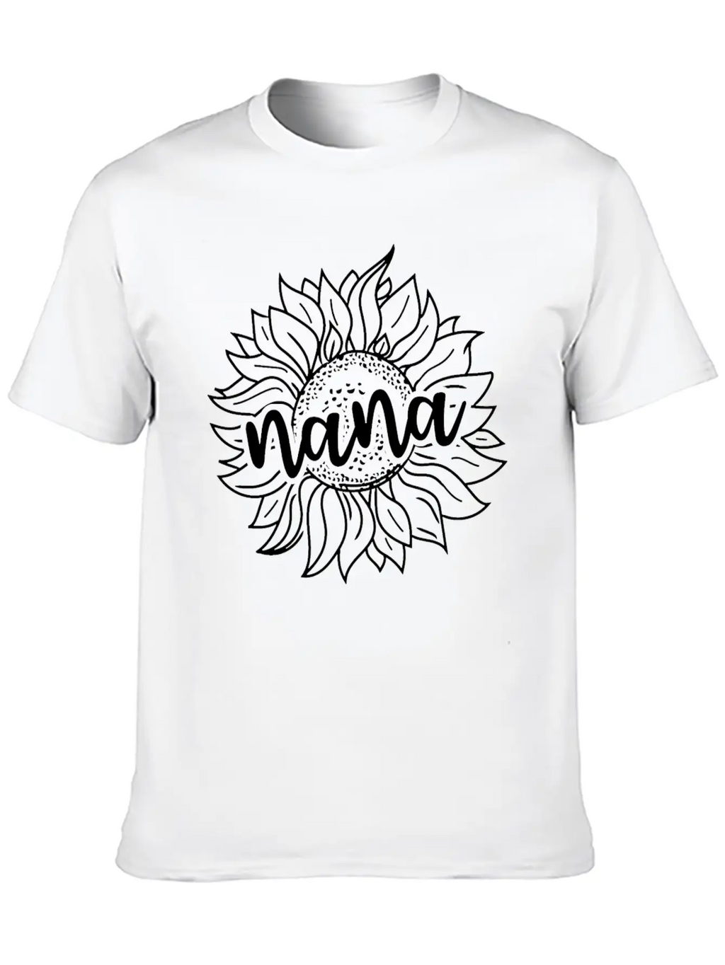 Sunflower Nana Stylish Everyday T-Shirt – Unisex Basic Cotton Tee