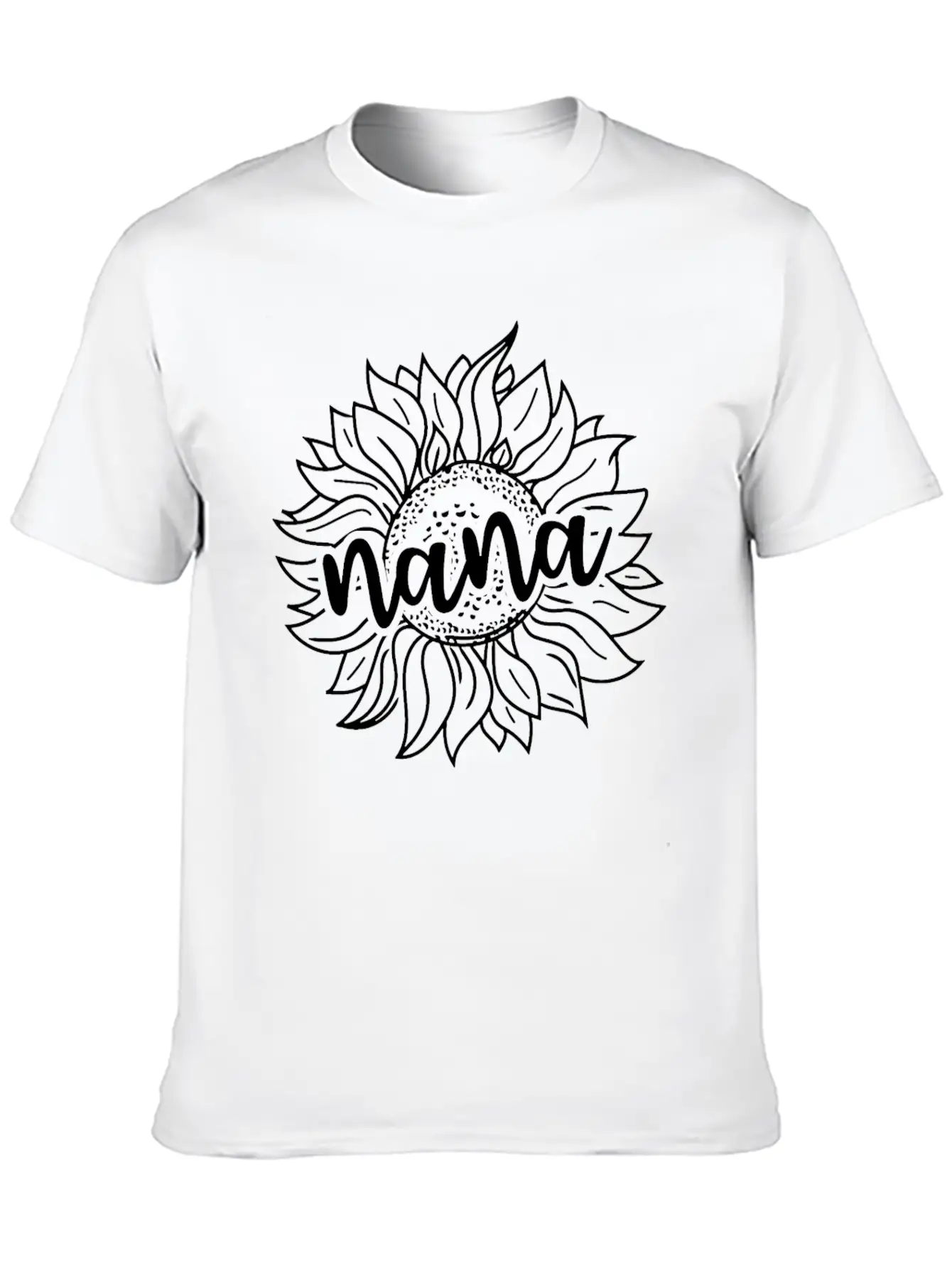 Sunflower Nana Stylish Everyday T-Shirt – Unisex Basic Cotton Tee