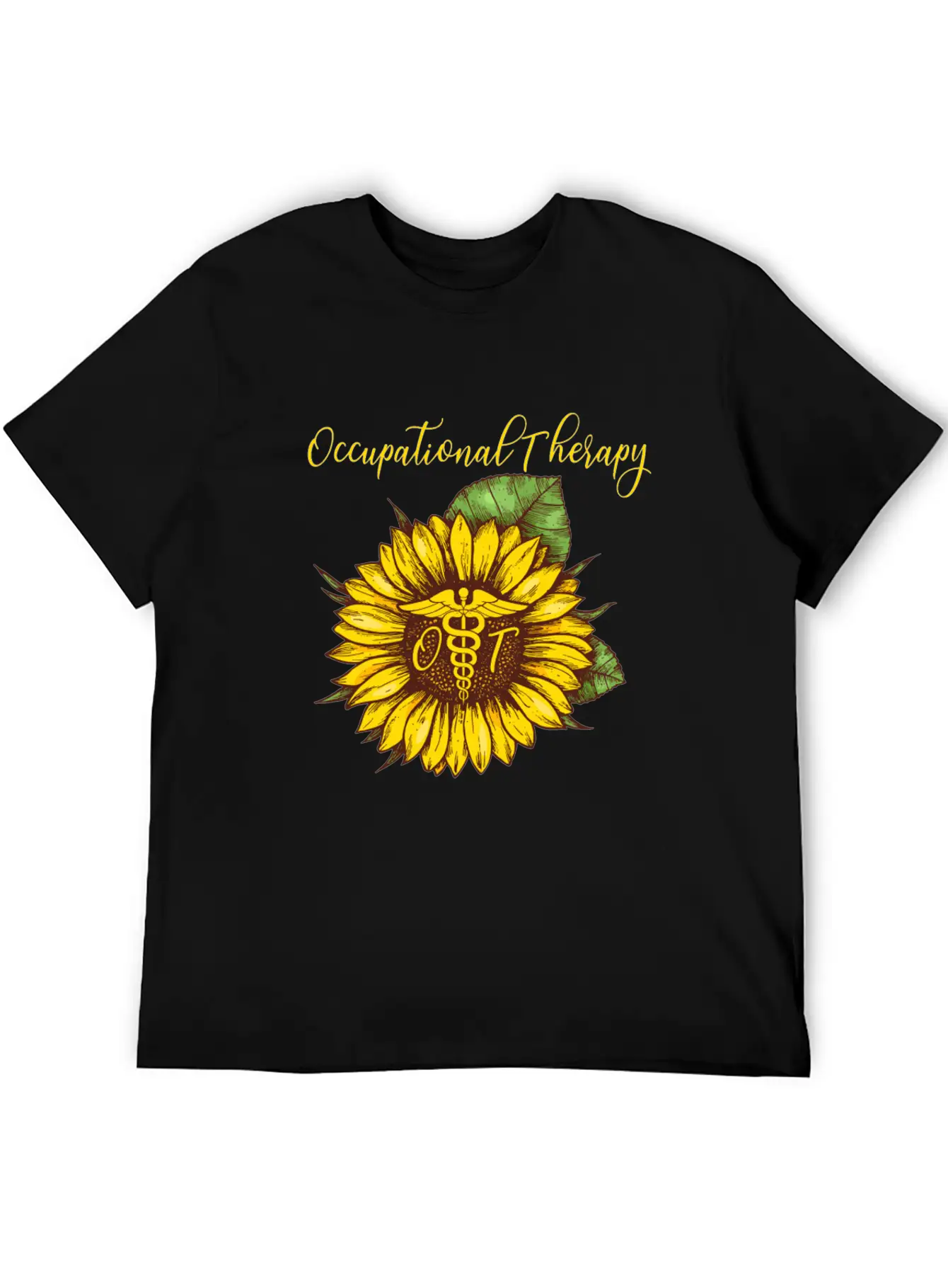Sunflower Occupational Therapy OT For Women Classic Fit Graphic Tee For Daily Comfort – Unisex Cotton Shirt