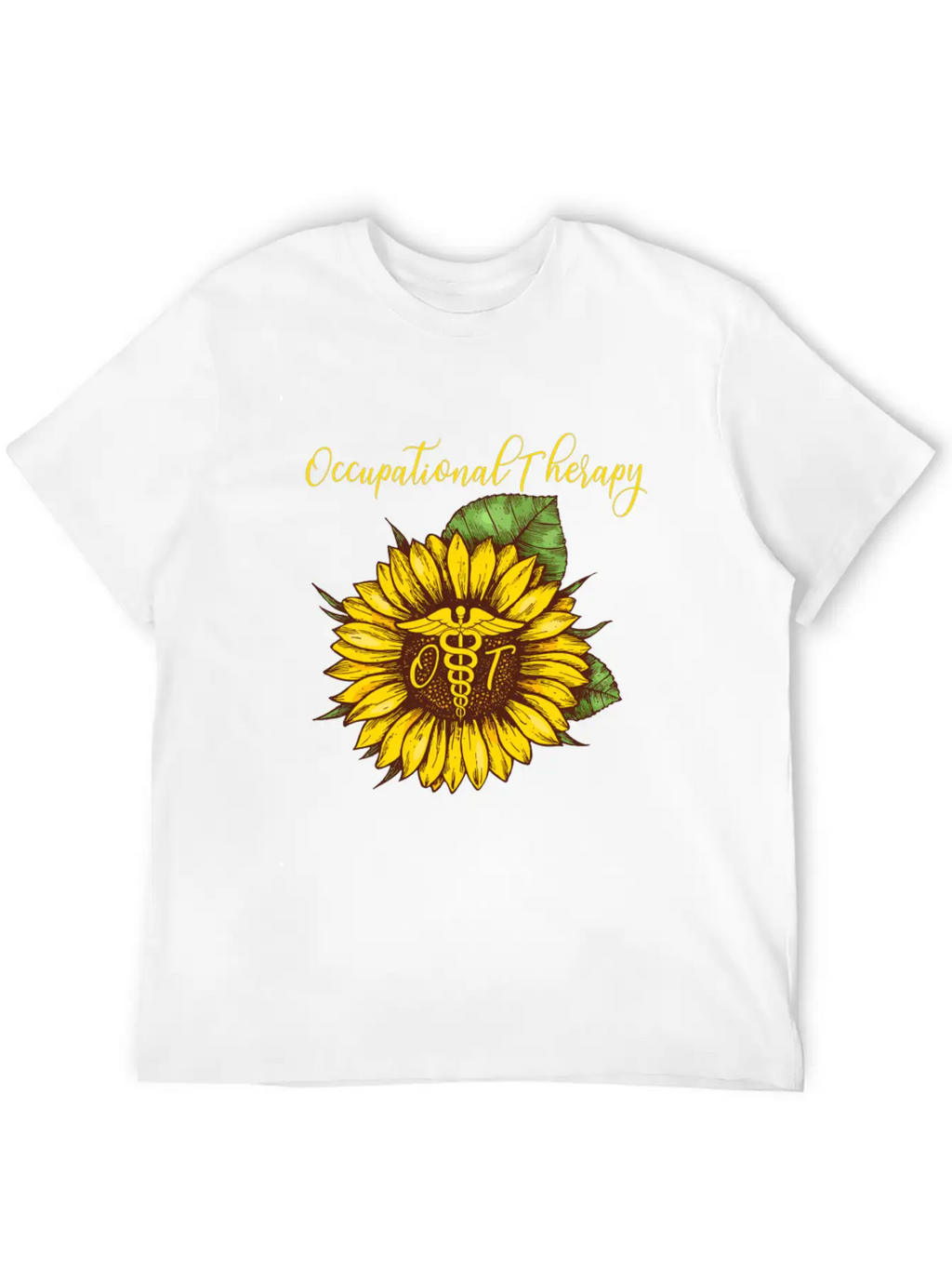 Sunflower Occupational Therapy OT For Women Classic Fit Graphic Tee For Daily Comfort – Unisex Cotton Shirt