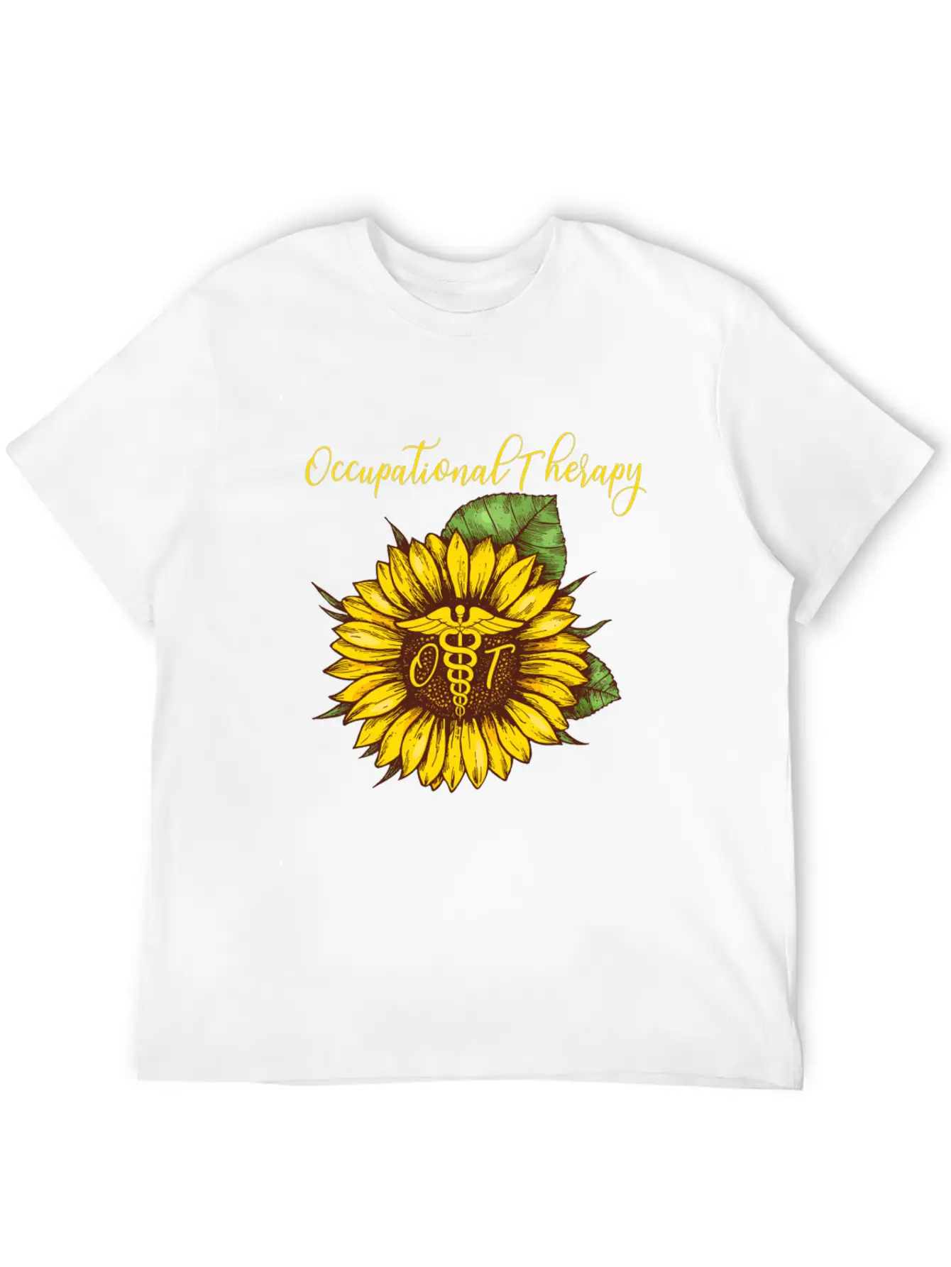 Sunflower Occupational Therapy OT For Women Classic Fit Graphic Tee For Daily Comfort – Unisex Cotton Shirt