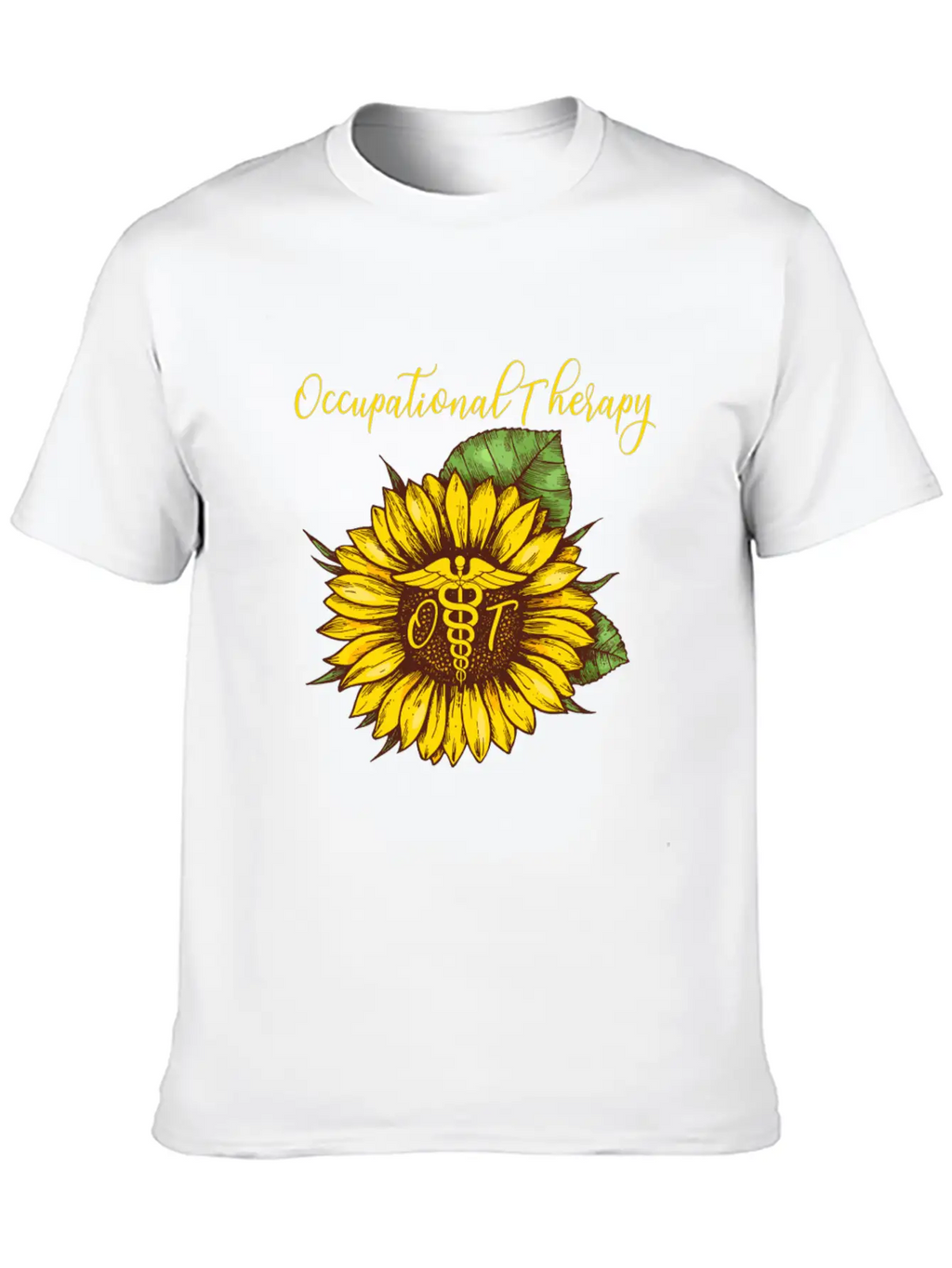 Sunflower Occupational Therapy OT For Women Classic Fit Graphic Tee For Daily Comfort – Unisex Cotton Shirt
