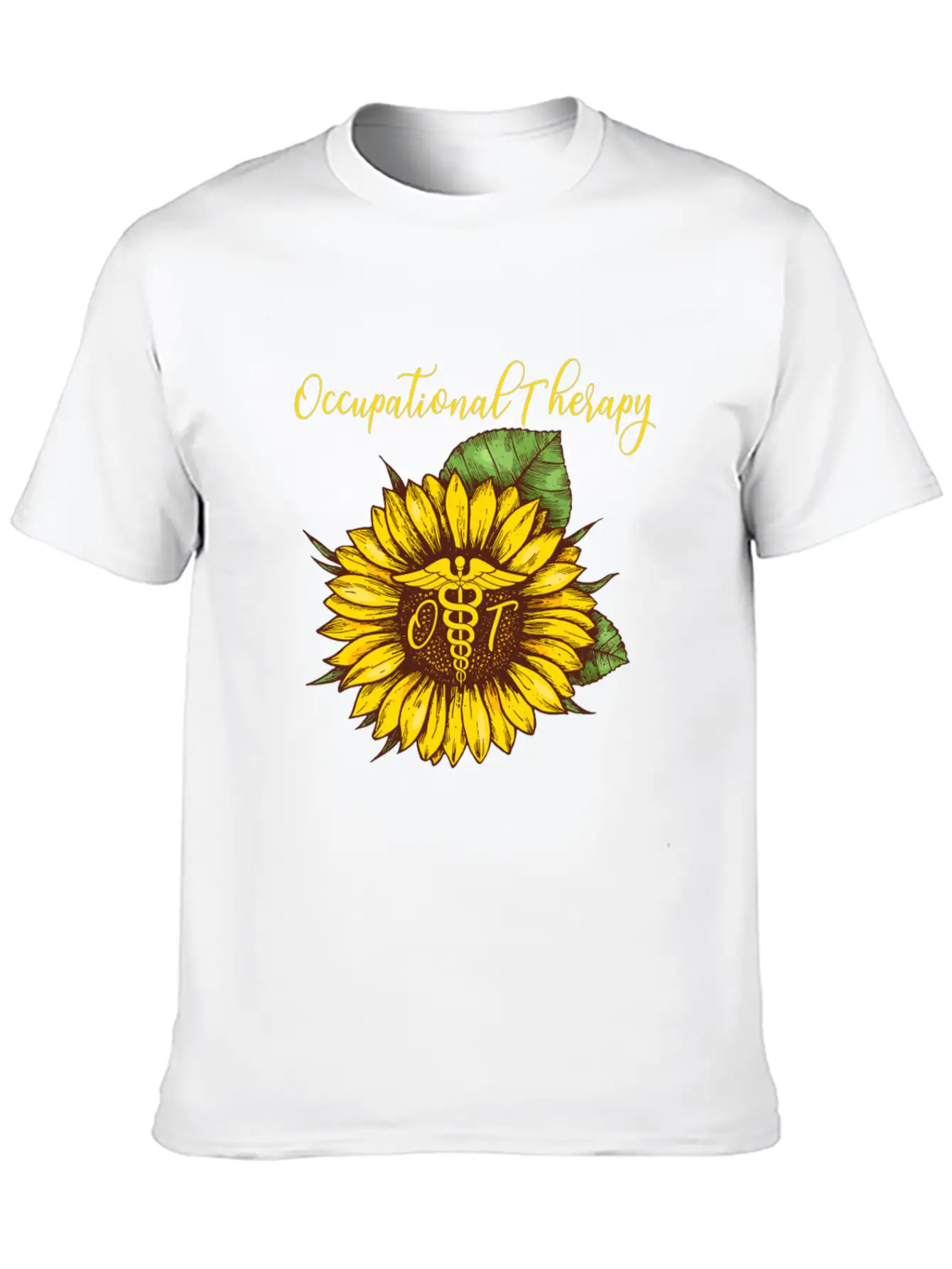 Sunflower Occupational Therapy OT For Women Classic Fit Graphic Tee For Daily Comfort – Unisex Cotton Shirt