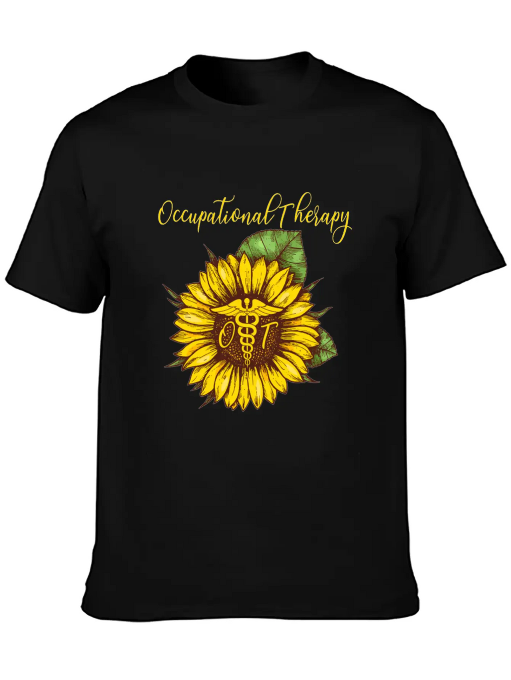 Sunflower Occupational Therapy OT For Women Classic Fit Graphic Tee For Daily Comfort – Unisex Cotton Shirt