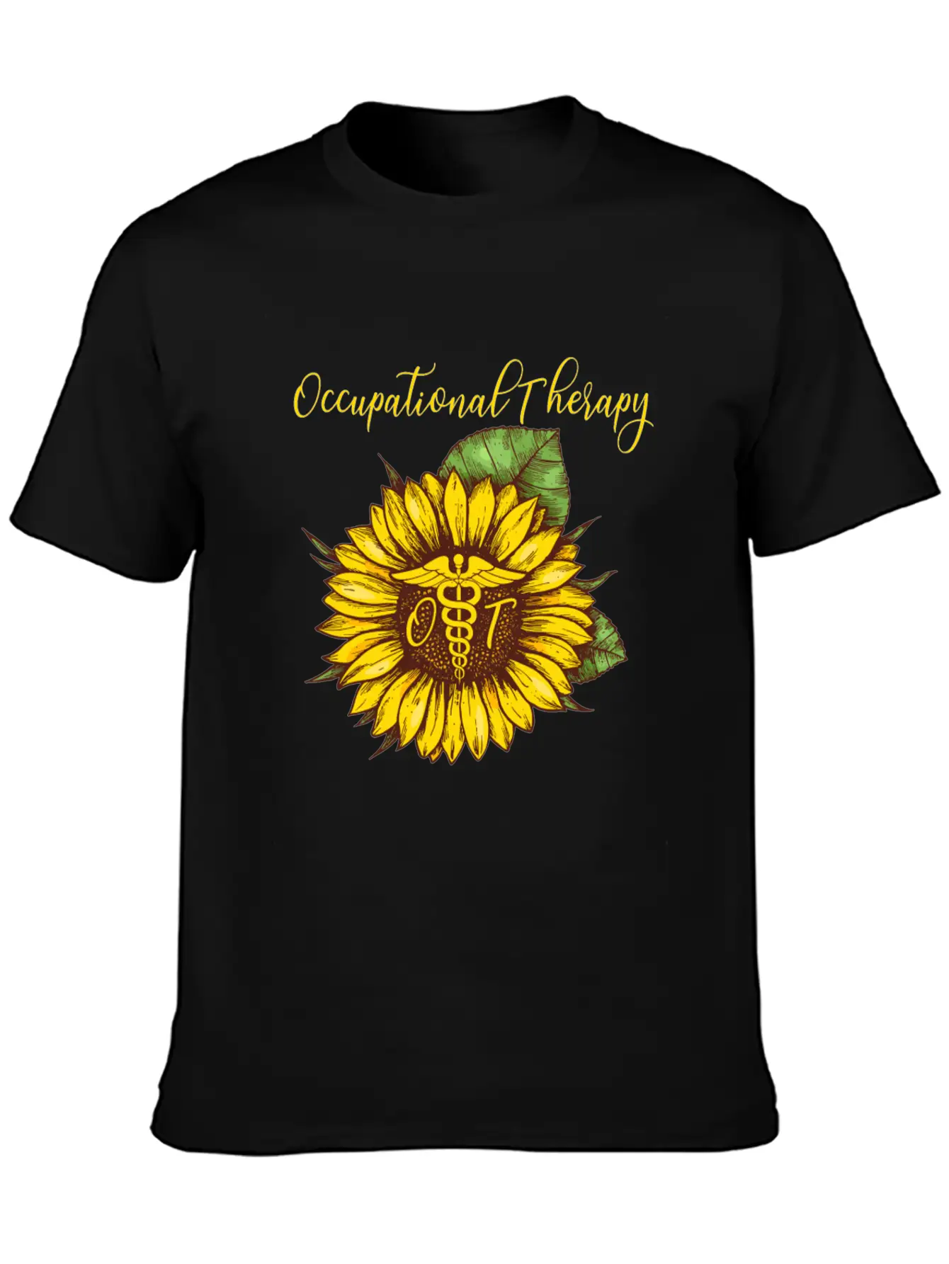 Sunflower Occupational Therapy OT For Women Classic Fit Graphic Tee For Daily Comfort – Unisex Cotton Shirt